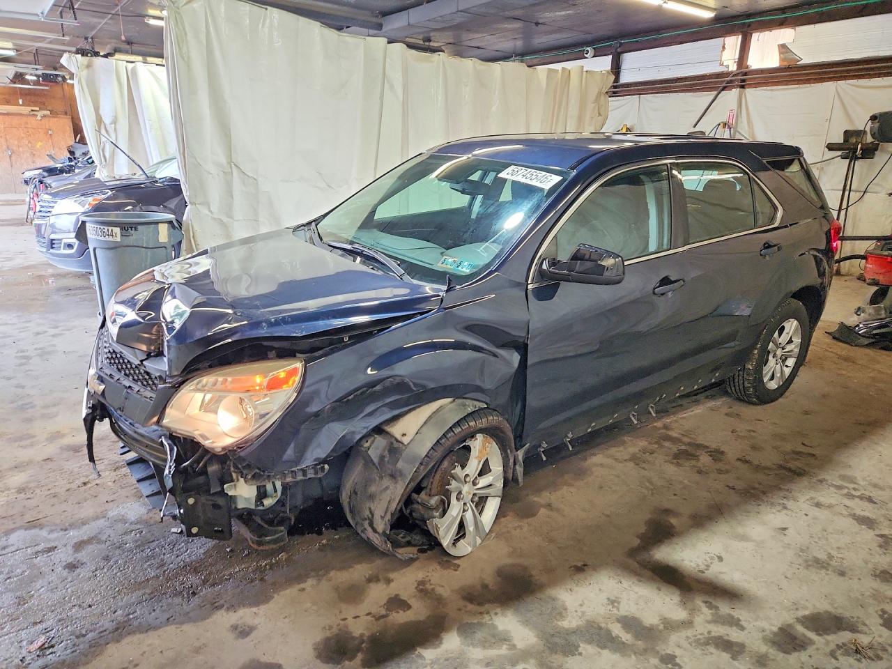 2015 Chevrolet Equinox Ls Blue vin: 2GNFLEEK6F6125438
