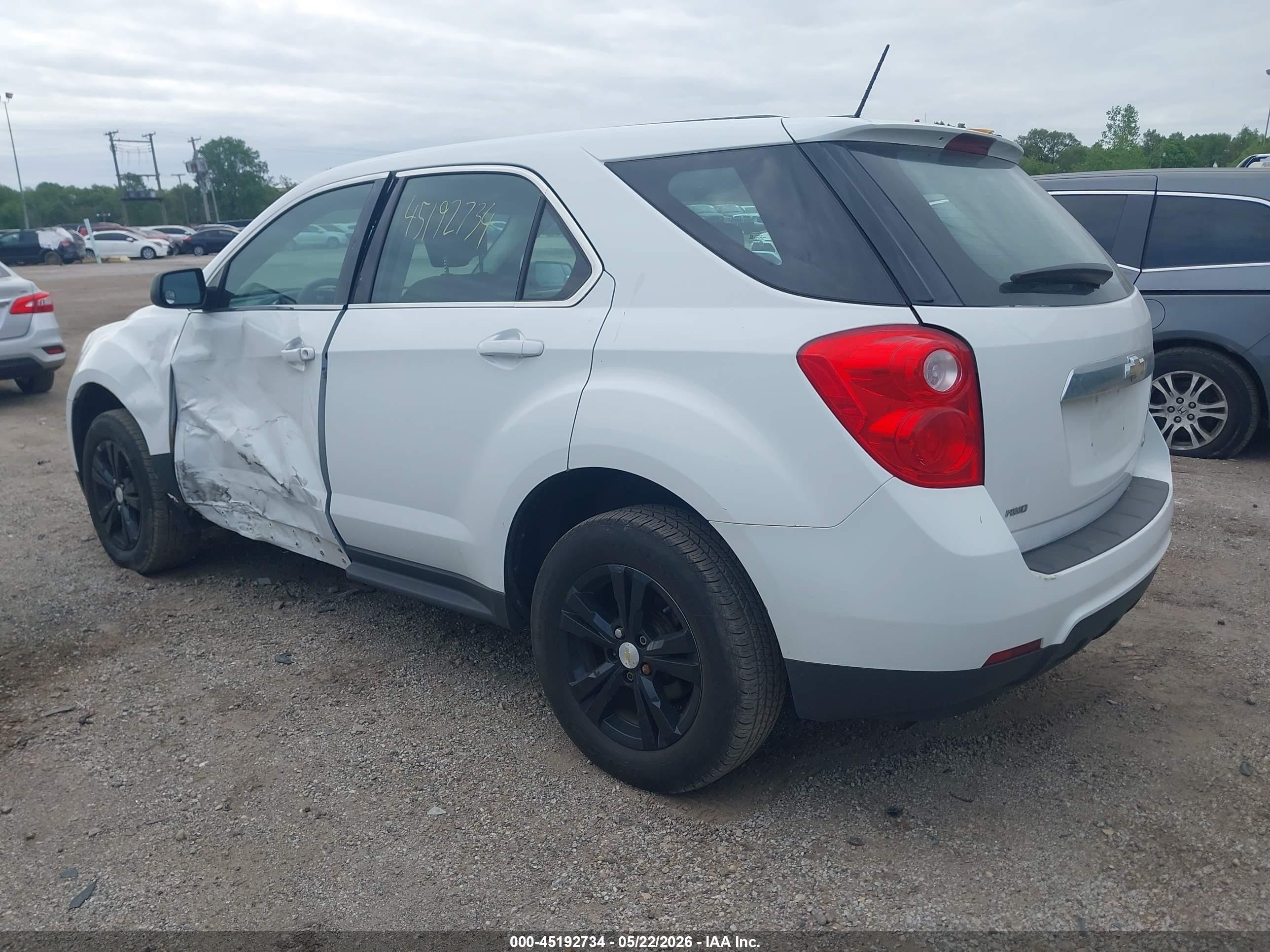 2015 Chevrolet Equinox Ls Белый vin: 2GNFLEEK6F6162425