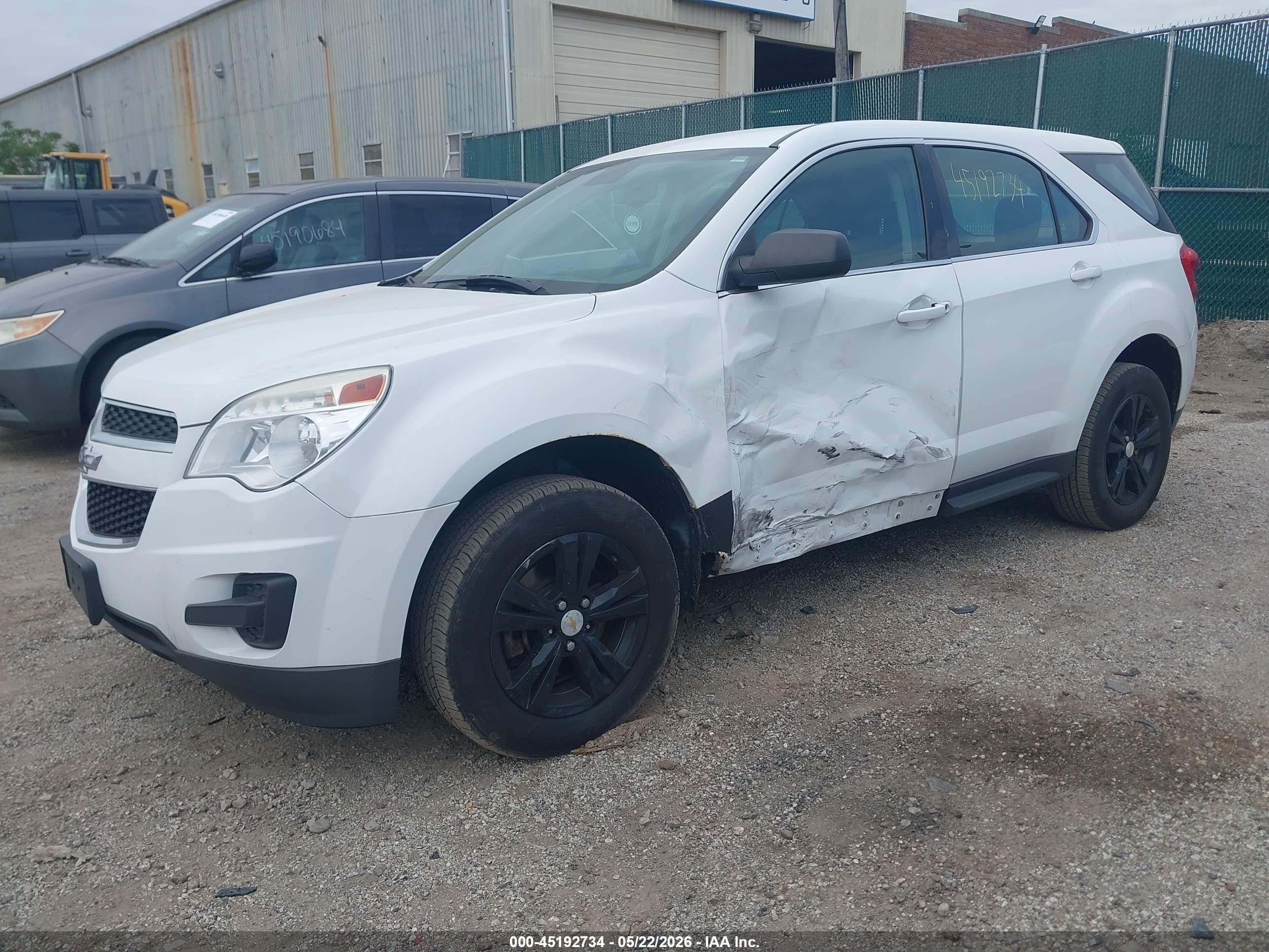 2015 Chevrolet Equinox Ls Белый vin: 2GNFLEEK6F6162425