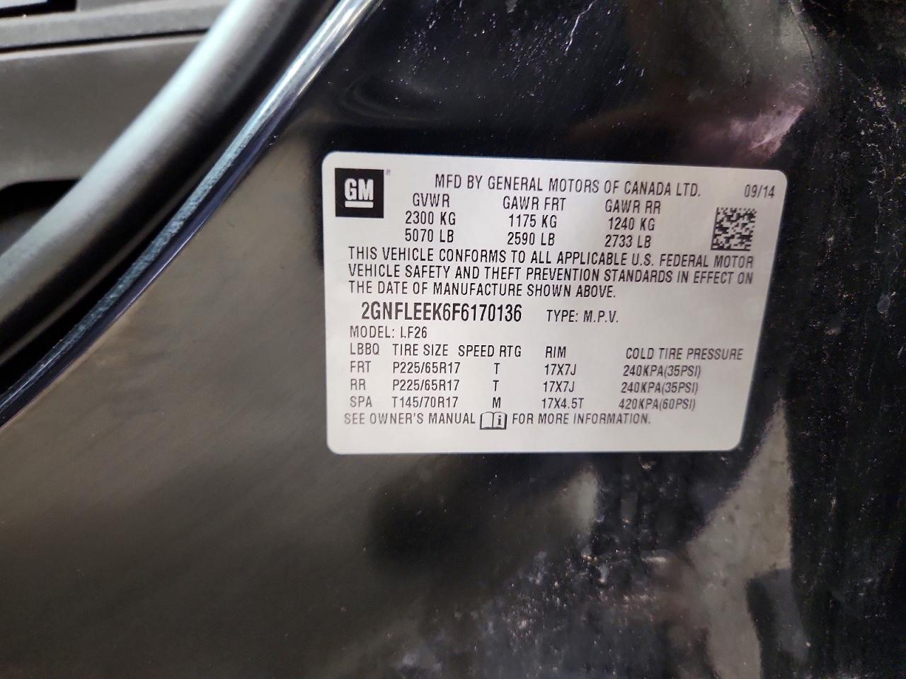 2015 Chevrolet Equinox Ls Black vin: 2GNFLEEK6F6170136