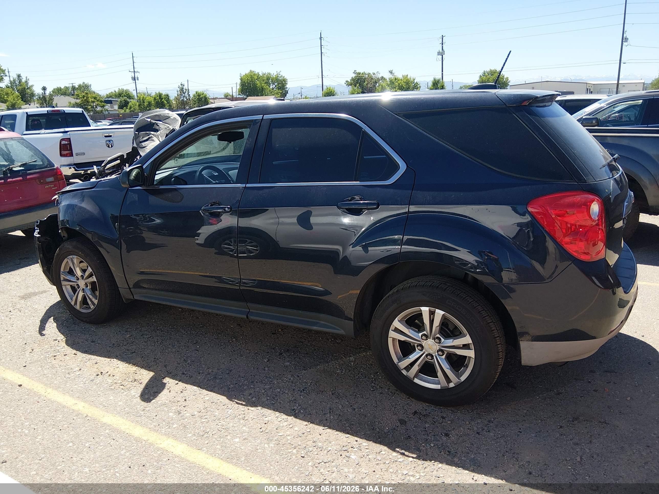 2015 Chevrolet Equinox Ls Black vin: 2GNFLEEK6F6218752
