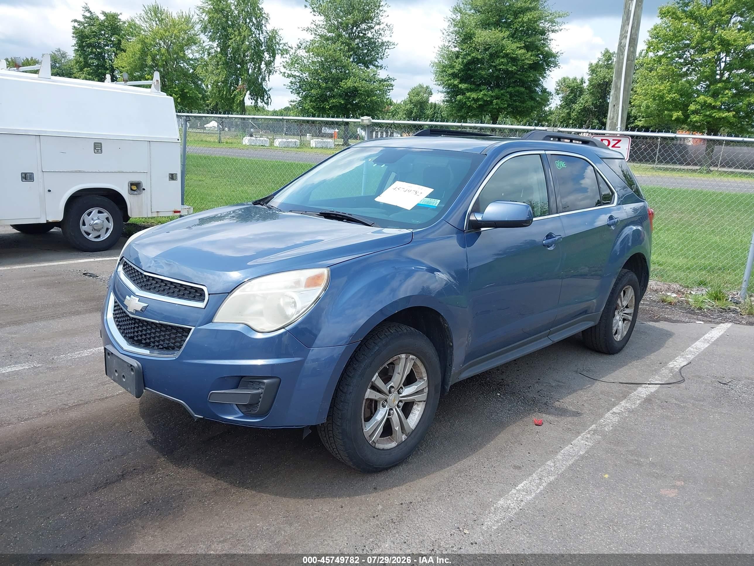 2012 Chevrolet Equinox Lt W/1lt Синий vin: 2GNFLEEK7C6196790