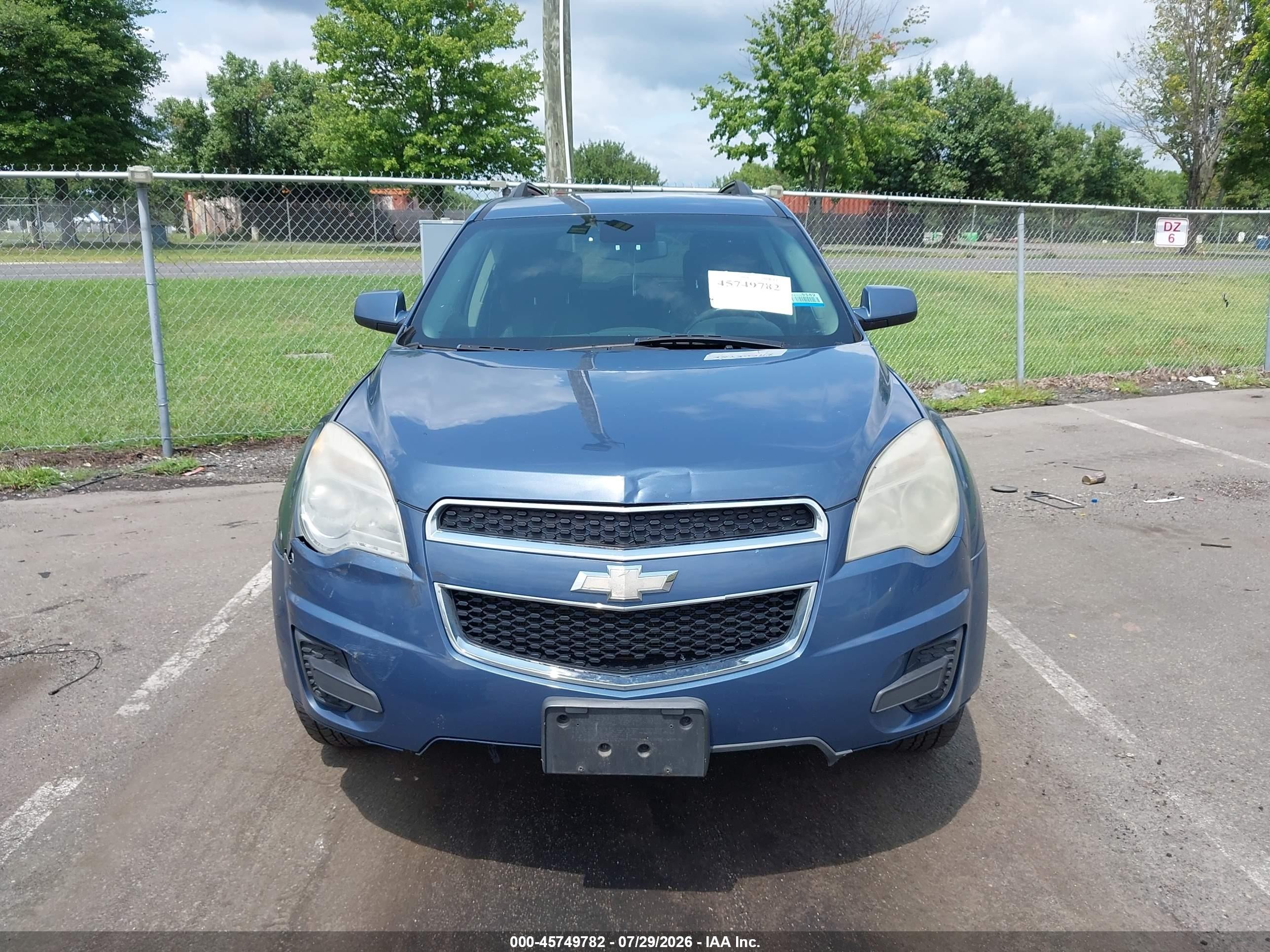2012 Chevrolet Equinox Lt W/1lt Синий vin: 2GNFLEEK7C6196790