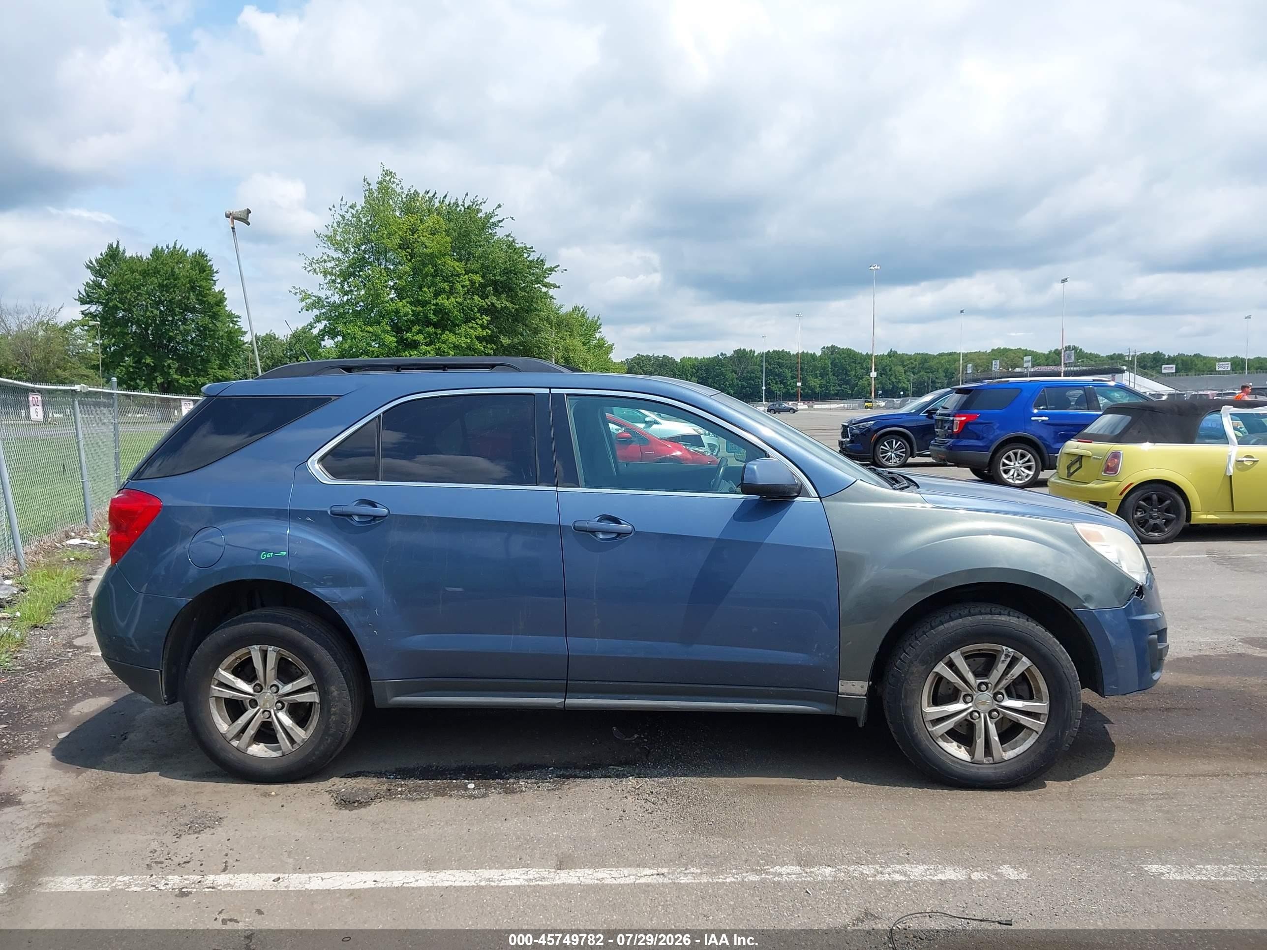 2012 Chevrolet Equinox Lt W/1lt Синий vin: 2GNFLEEK7C6196790