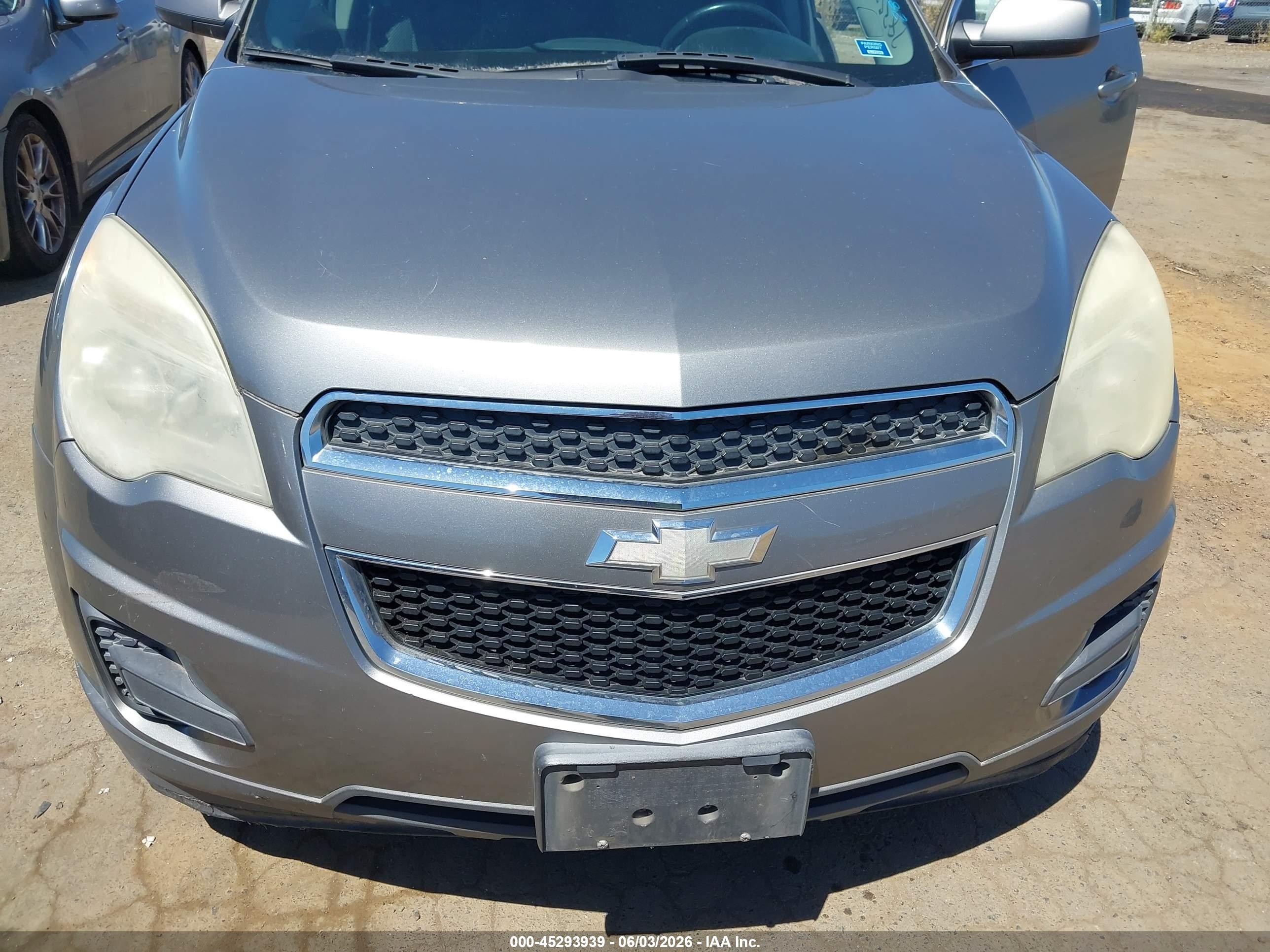2012 Chevrolet Equinox 1lt Серый vin: 2GNFLEEK7C6283525