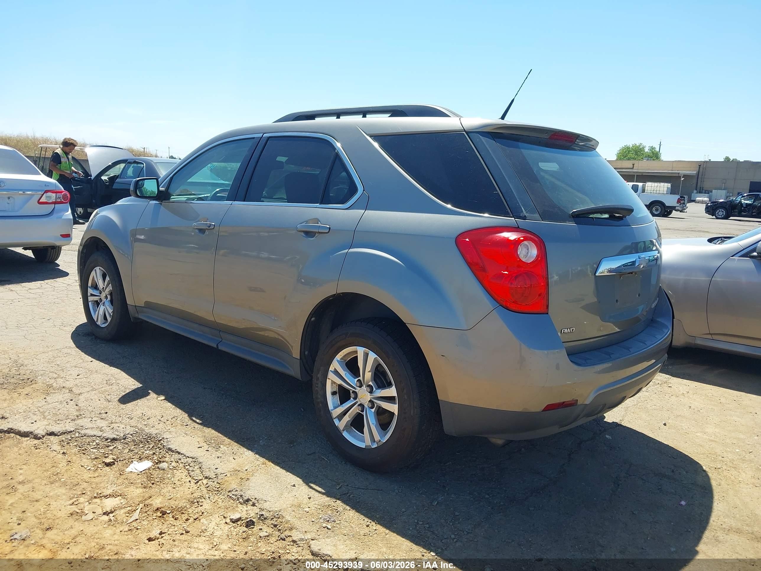 2012 Chevrolet Equinox 1lt Серый vin: 2GNFLEEK7C6283525