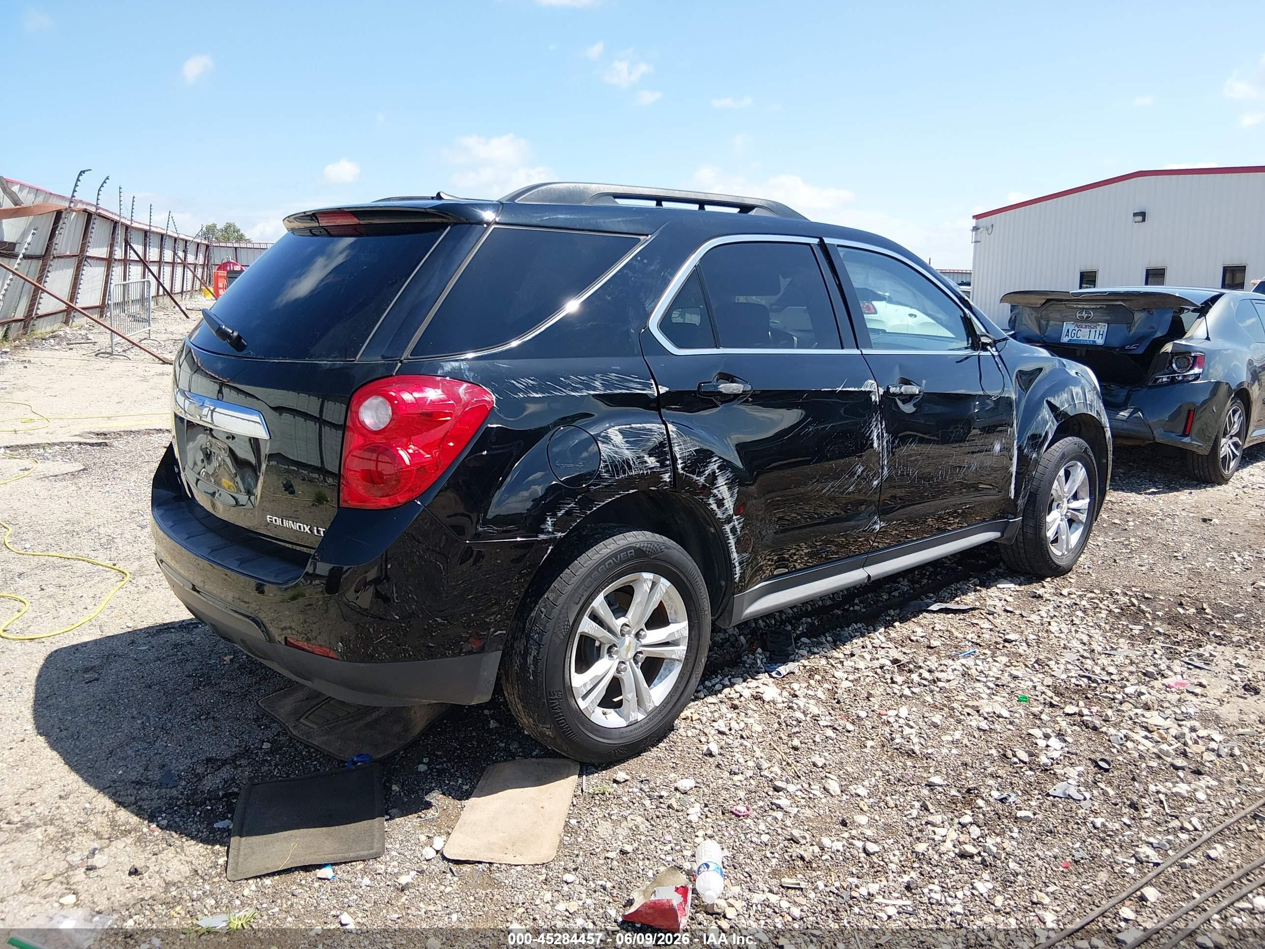 2012 Chevrolet Equinox 1lt Black vin: 2GNFLEEK7C6293391