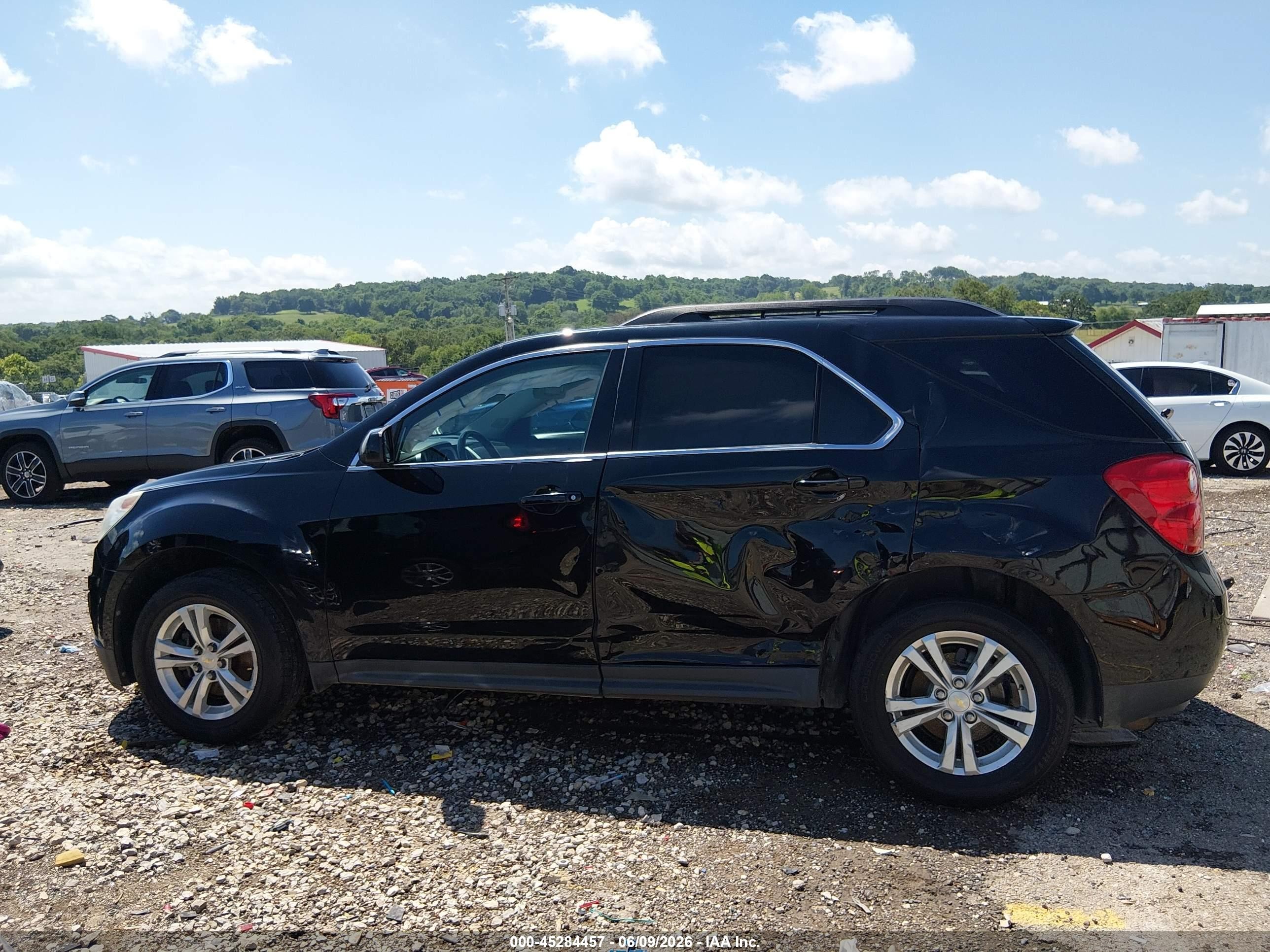 2012 Chevrolet Equinox 1lt Black vin: 2GNFLEEK7C6293391