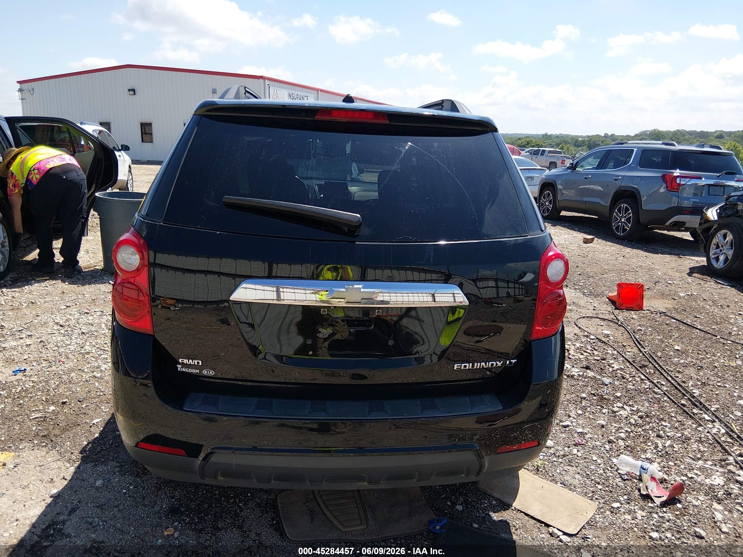 2012 Chevrolet Equinox 1lt Black vin: 2GNFLEEK7C6293391