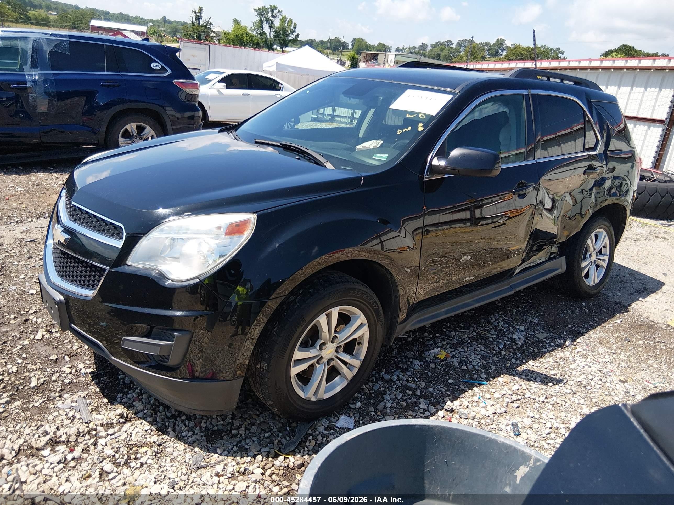 2012 Chevrolet Equinox 1lt Black vin: 2GNFLEEK7C6293391