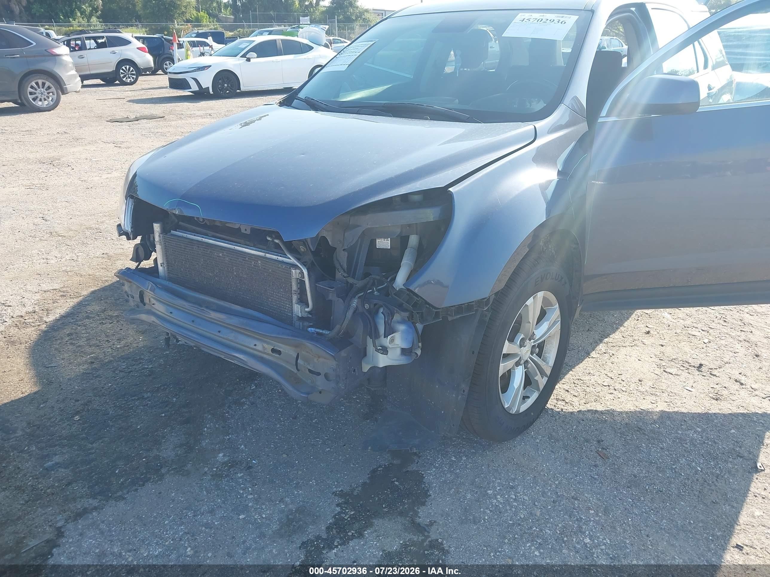 2013 Chevrolet Equinox Lt Gray vin: 2GNFLEEK7D6248985