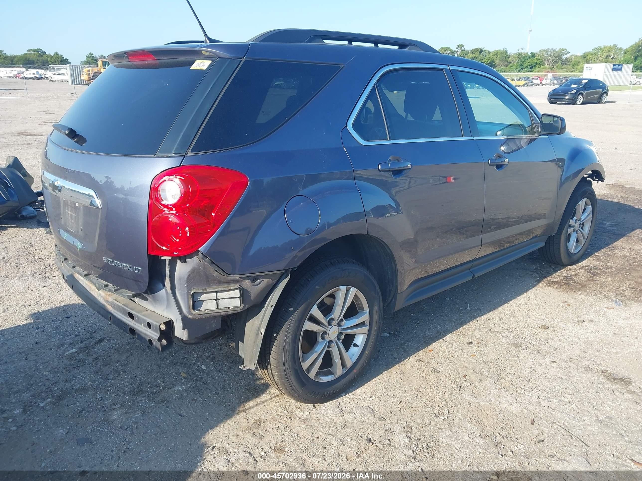 2013 Chevrolet Equinox Lt Gray vin: 2GNFLEEK7D6248985