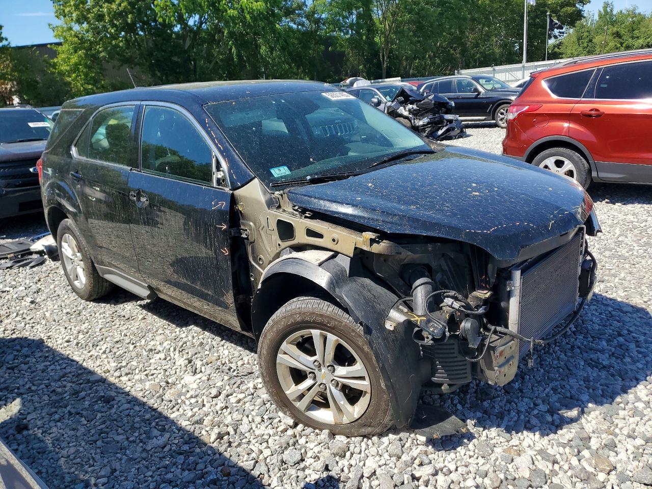 2015 Chevrolet Equinox Ls Black vin: 2GNFLEEK7F6215780