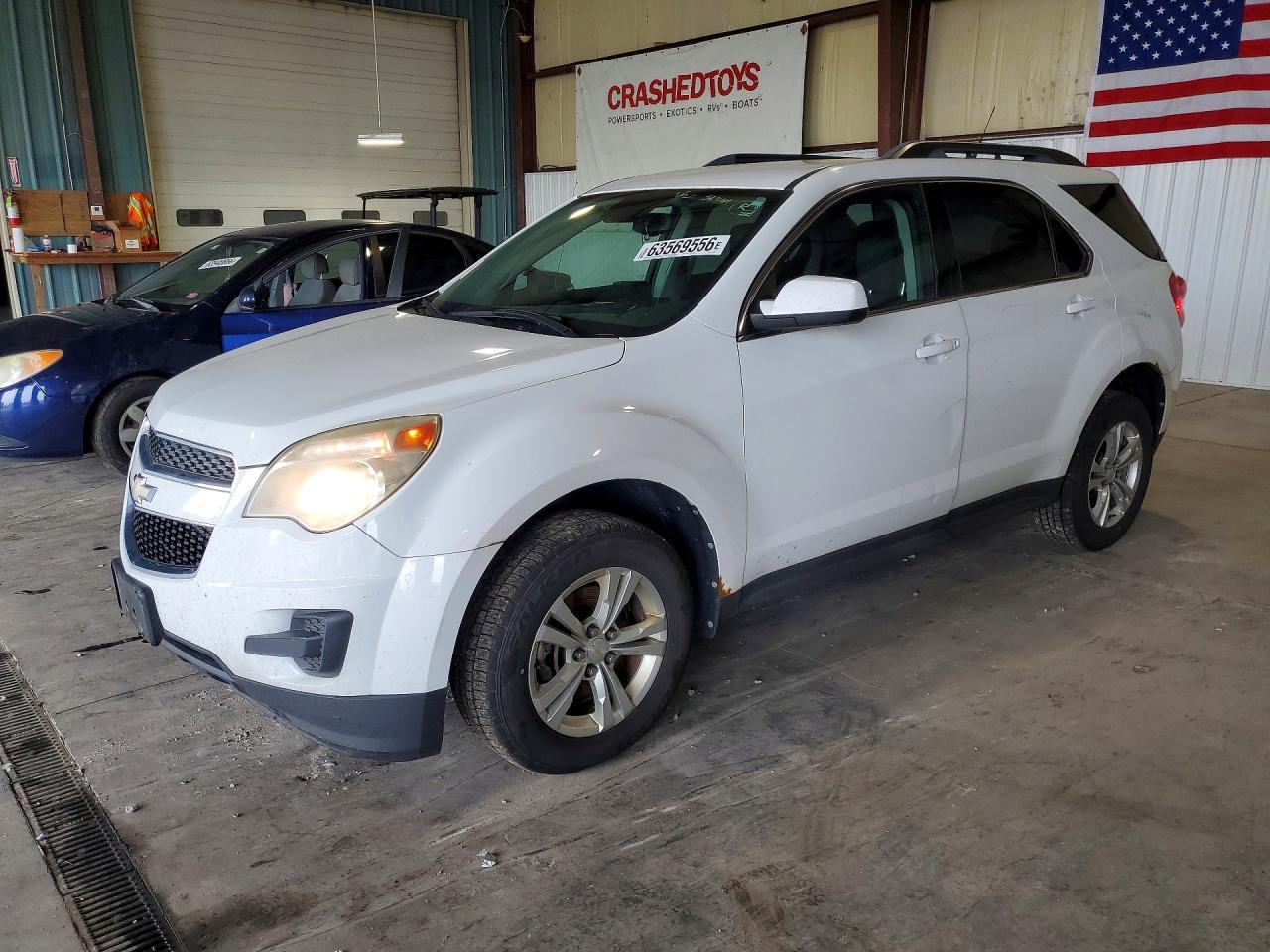 2012 Chevrolet Equinox Lt White vin: 2GNFLEEK8C6288281