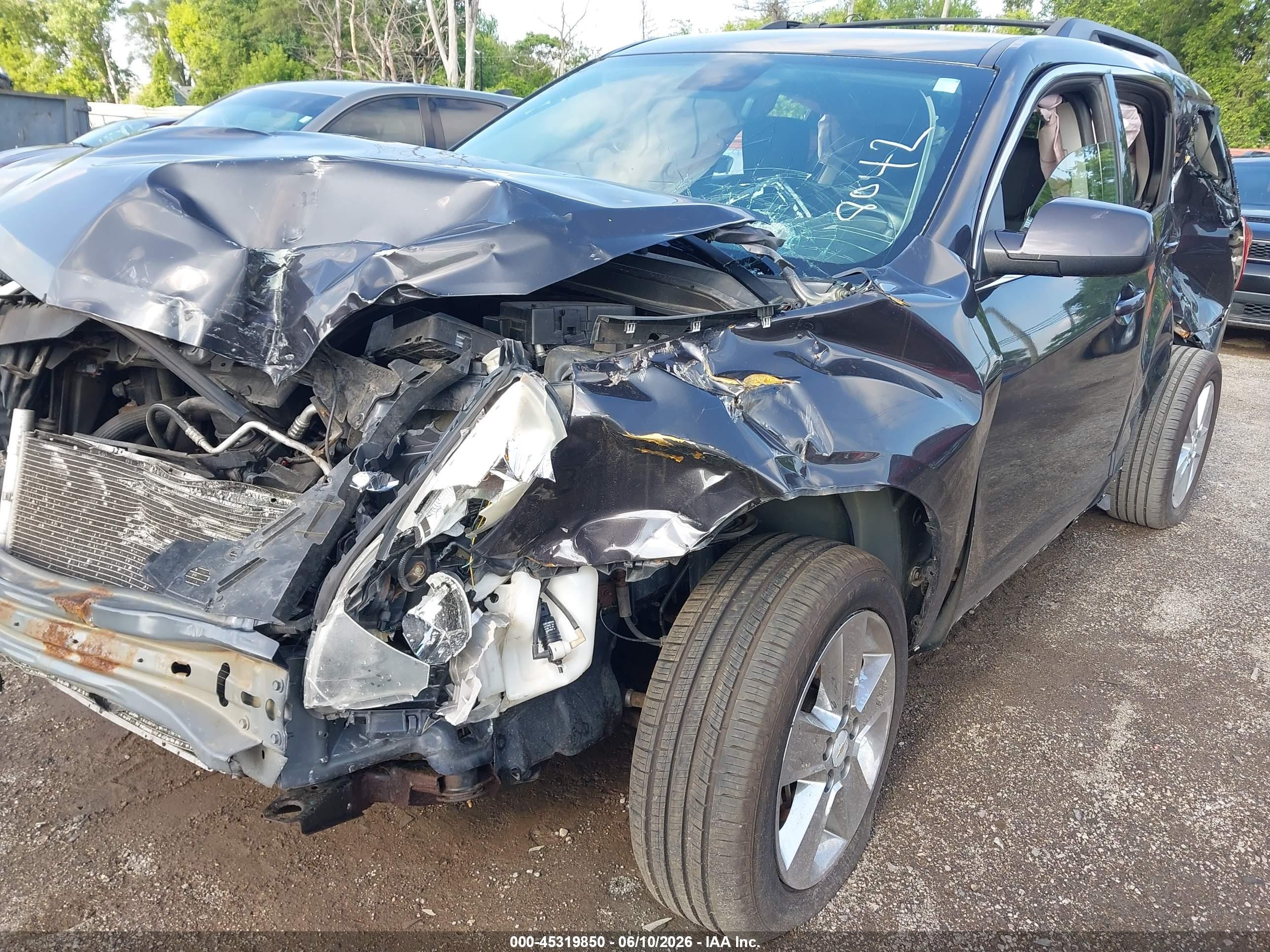 2013 Chevrolet Equinox 1lt Gray vin: 2GNFLEEK8D6178042