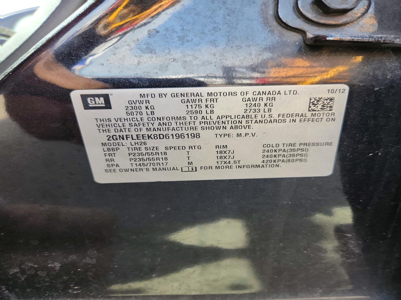 2013 Chevrolet Equinox Lt Синий vin: 2GNFLEEK8D6196198