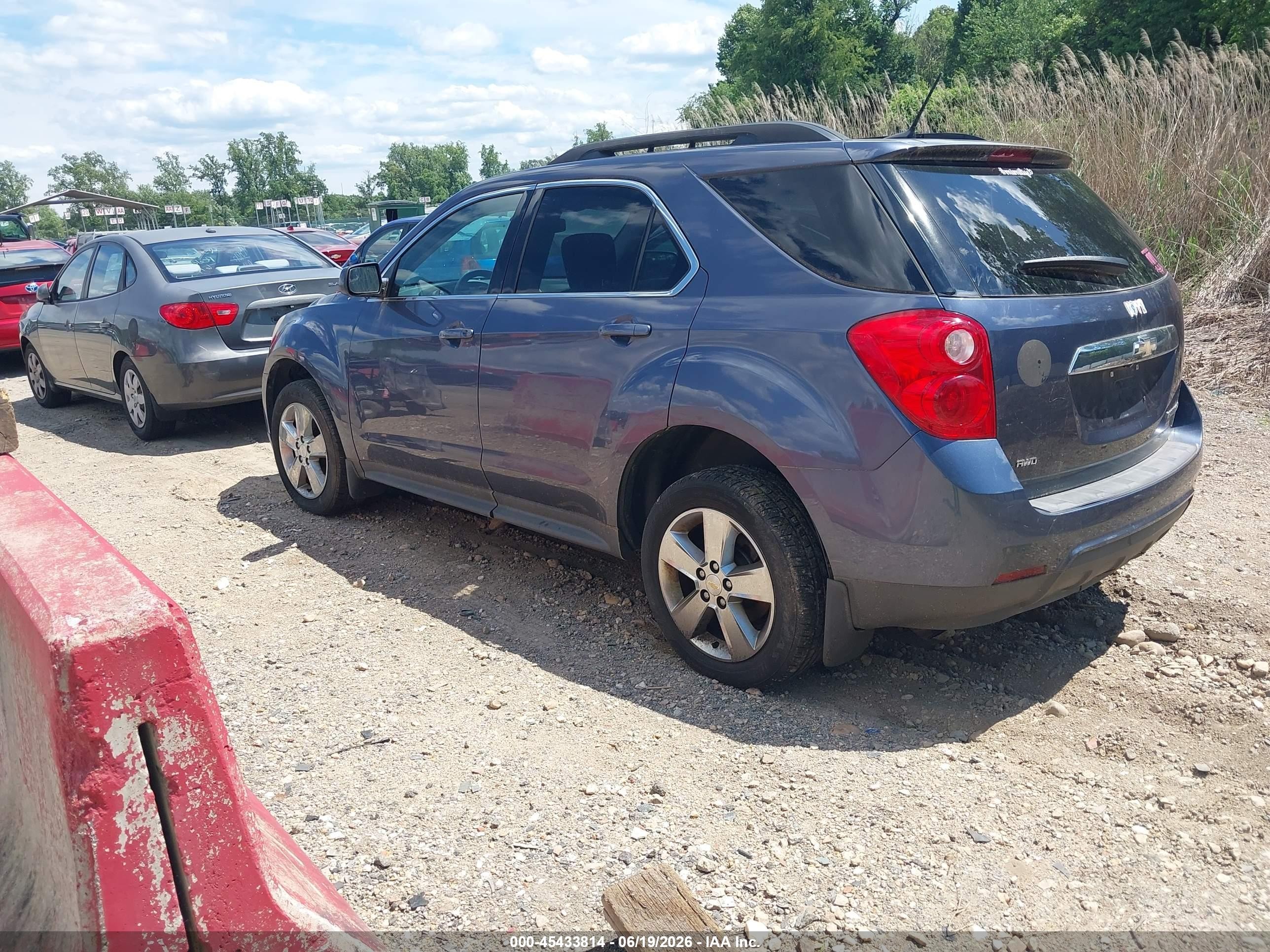 2013 Chevrolet Equinox 1lt Dark Blue vin: 2GNFLEEK8D6310670
