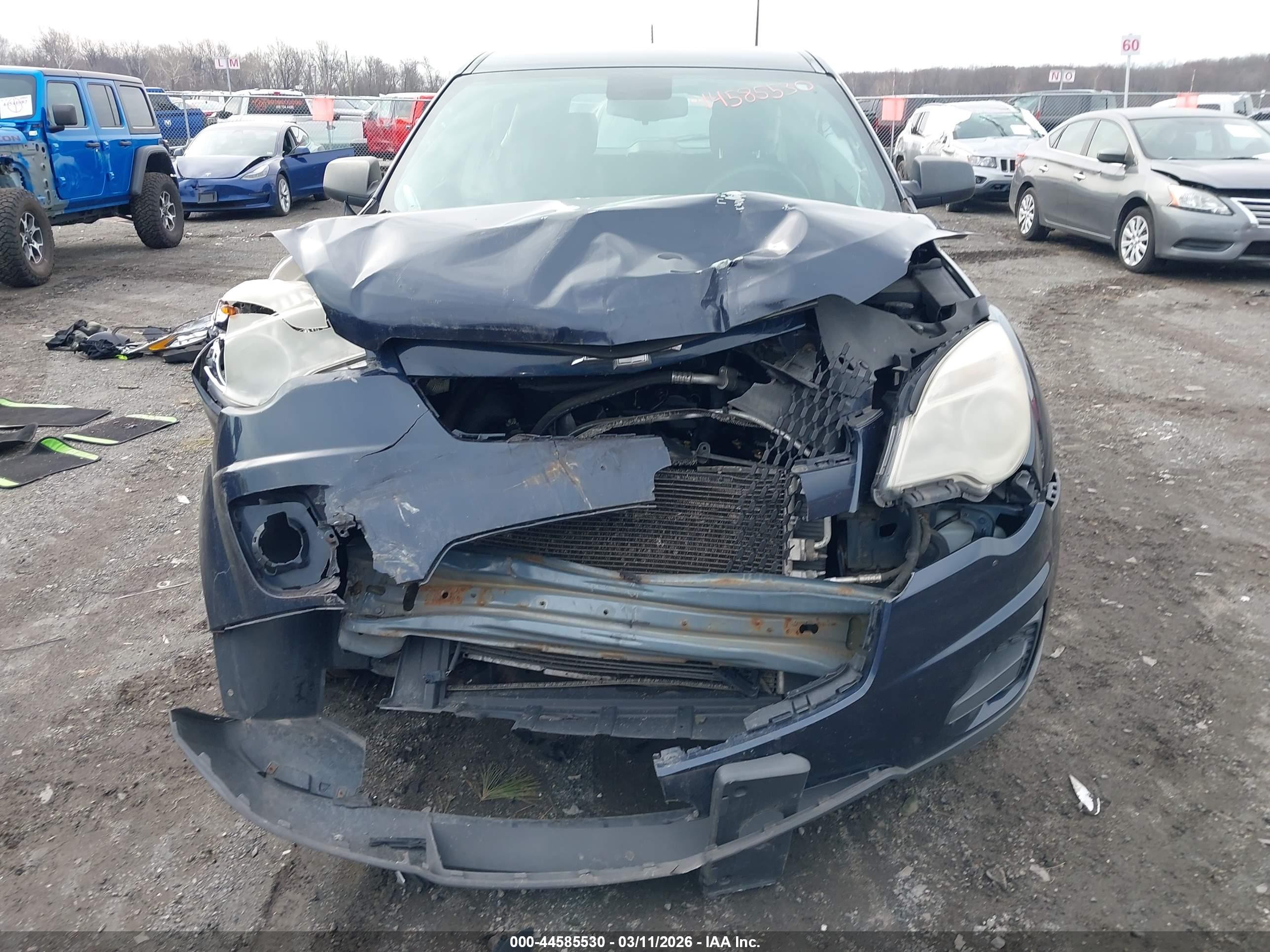 2015 Chevrolet Equinox Ls Blue vin: 2GNFLEEK8F6285904