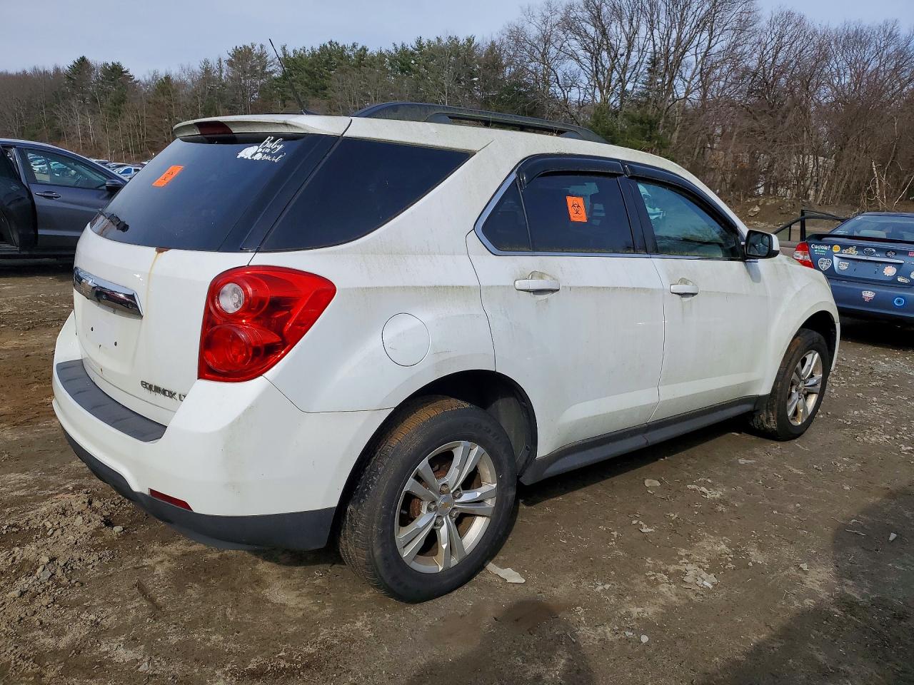 2012 Chevrolet Equinox Lt White vin: 2GNFLEEK9C6373677