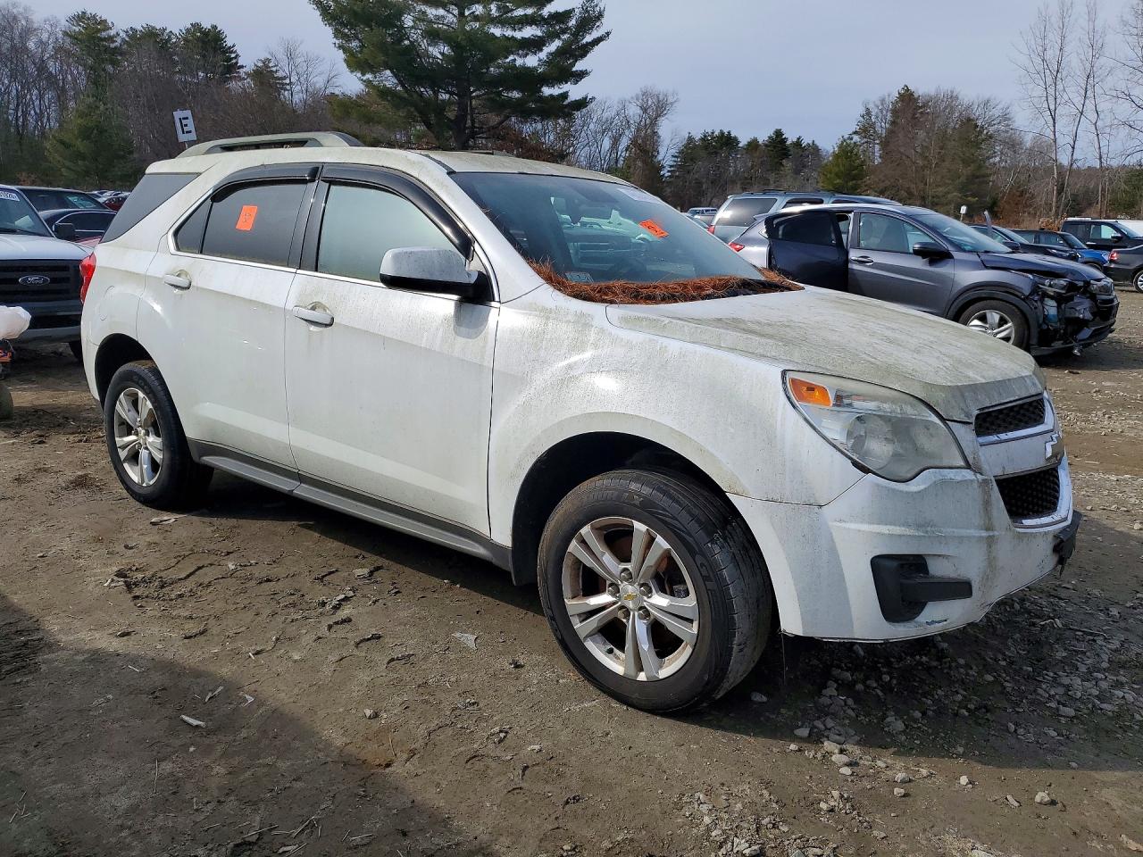 2012 Chevrolet Equinox Lt White vin: 2GNFLEEK9C6373677