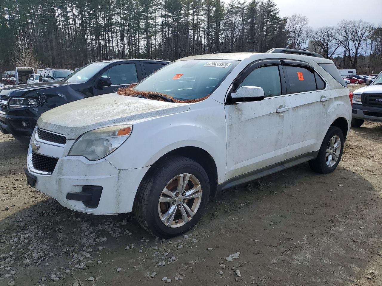 2012 Chevrolet Equinox Lt White vin: 2GNFLEEK9C6373677