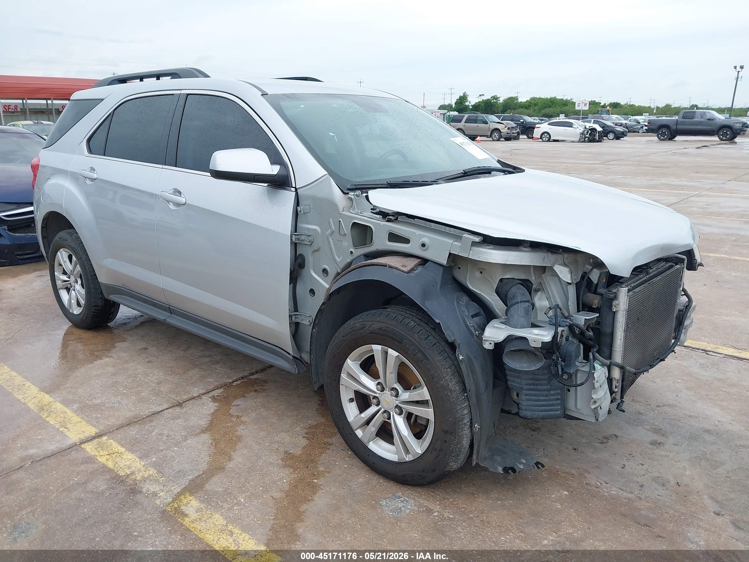 2013 Chevrolet Equinox 1lt Silver vin: 2GNFLEEK9D6101289