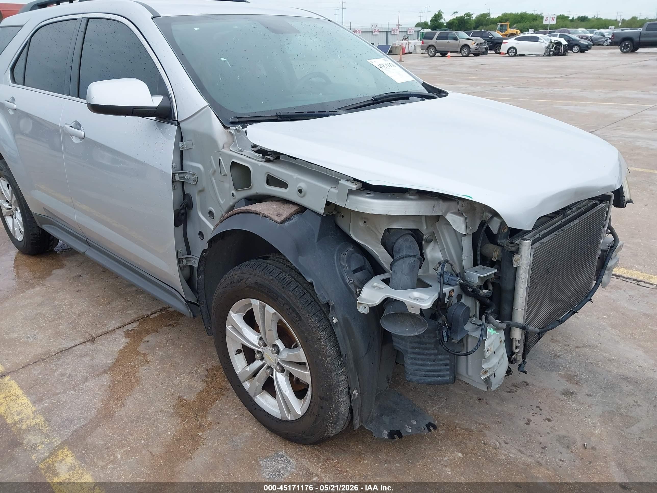 2013 Chevrolet Equinox 1lt Silver vin: 2GNFLEEK9D6101289