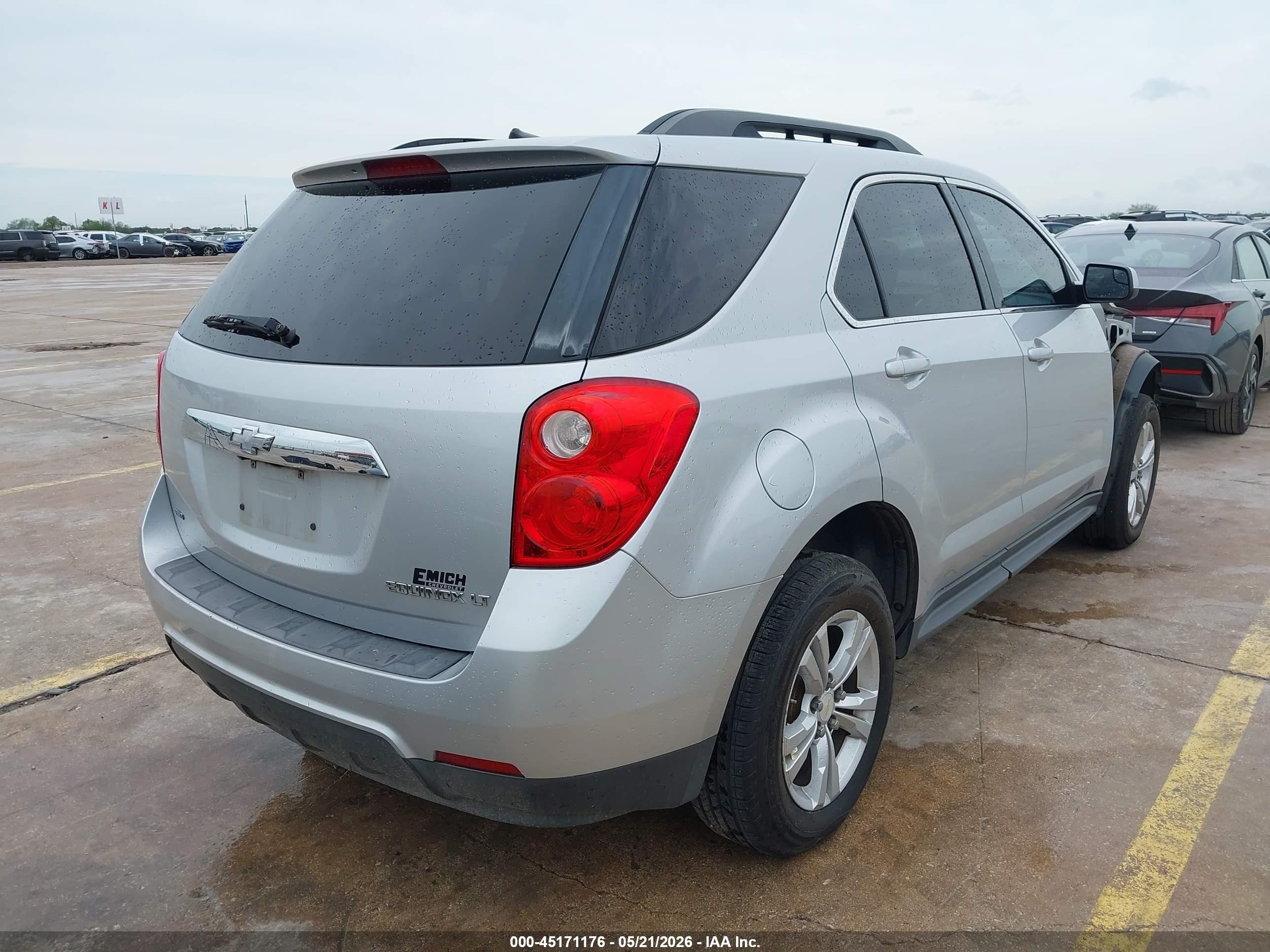 2013 Chevrolet Equinox 1lt Silver vin: 2GNFLEEK9D6101289