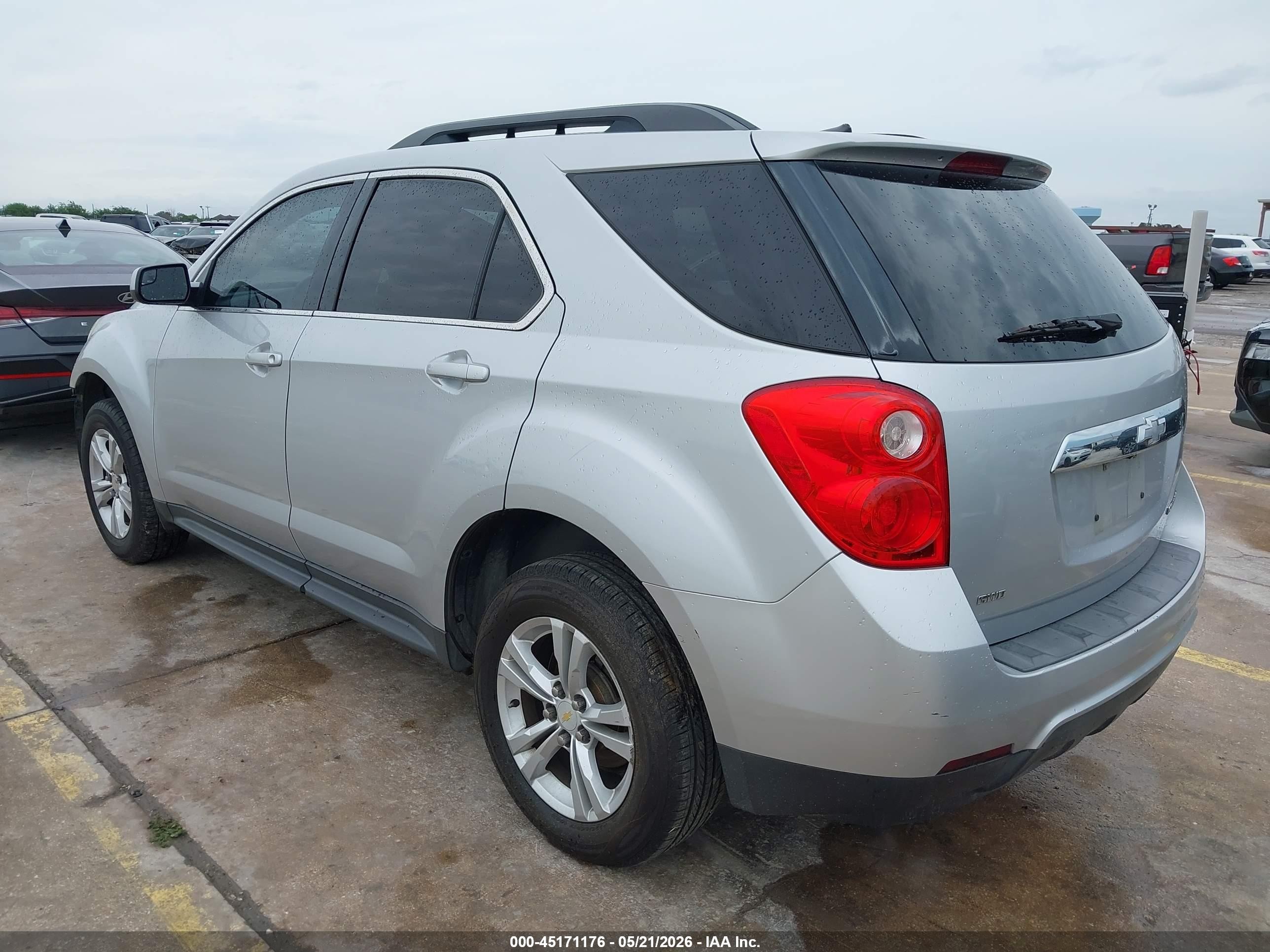2013 Chevrolet Equinox 1lt Silver vin: 2GNFLEEK9D6101289