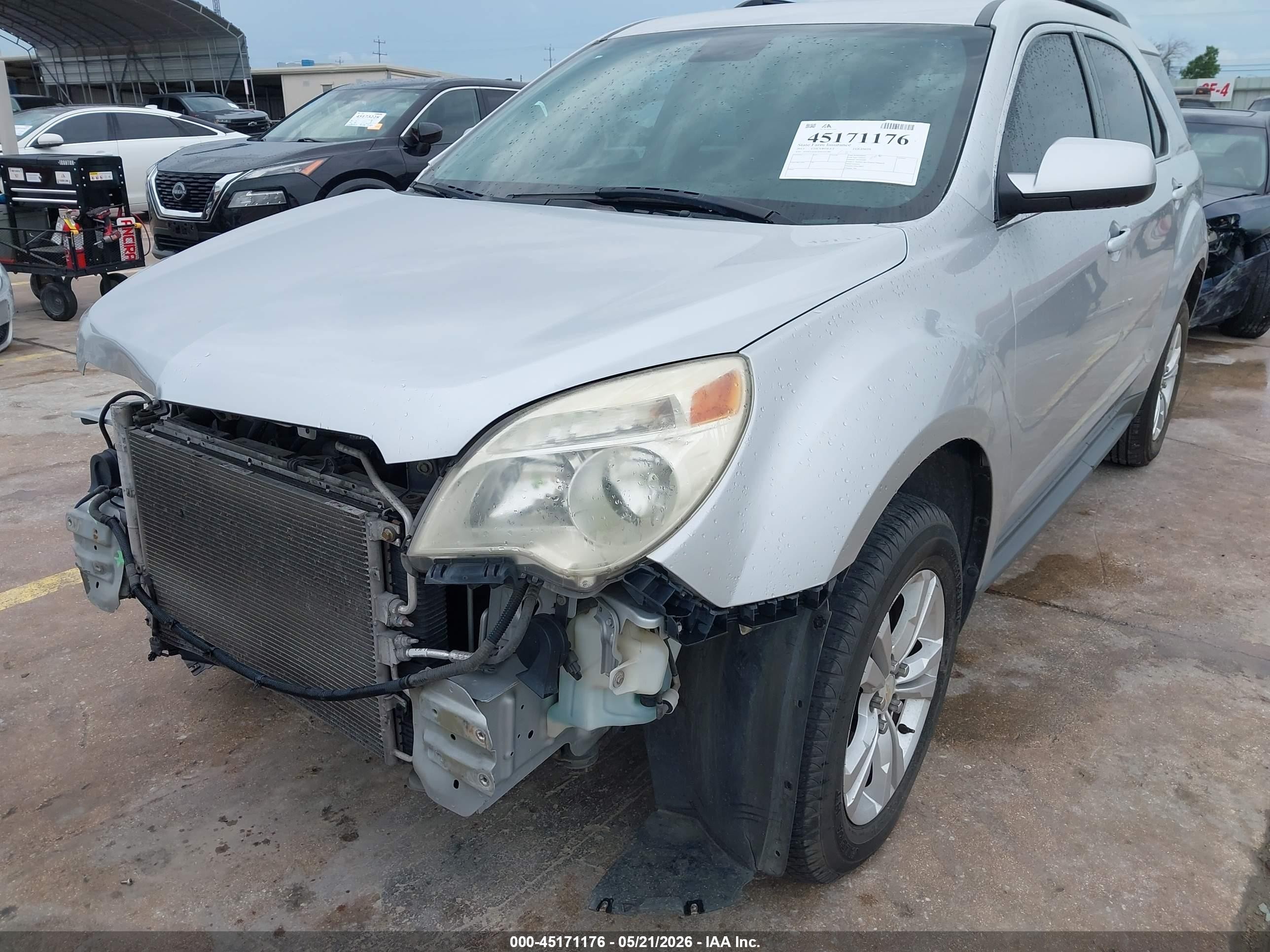 2013 Chevrolet Equinox 1lt Silver vin: 2GNFLEEK9D6101289