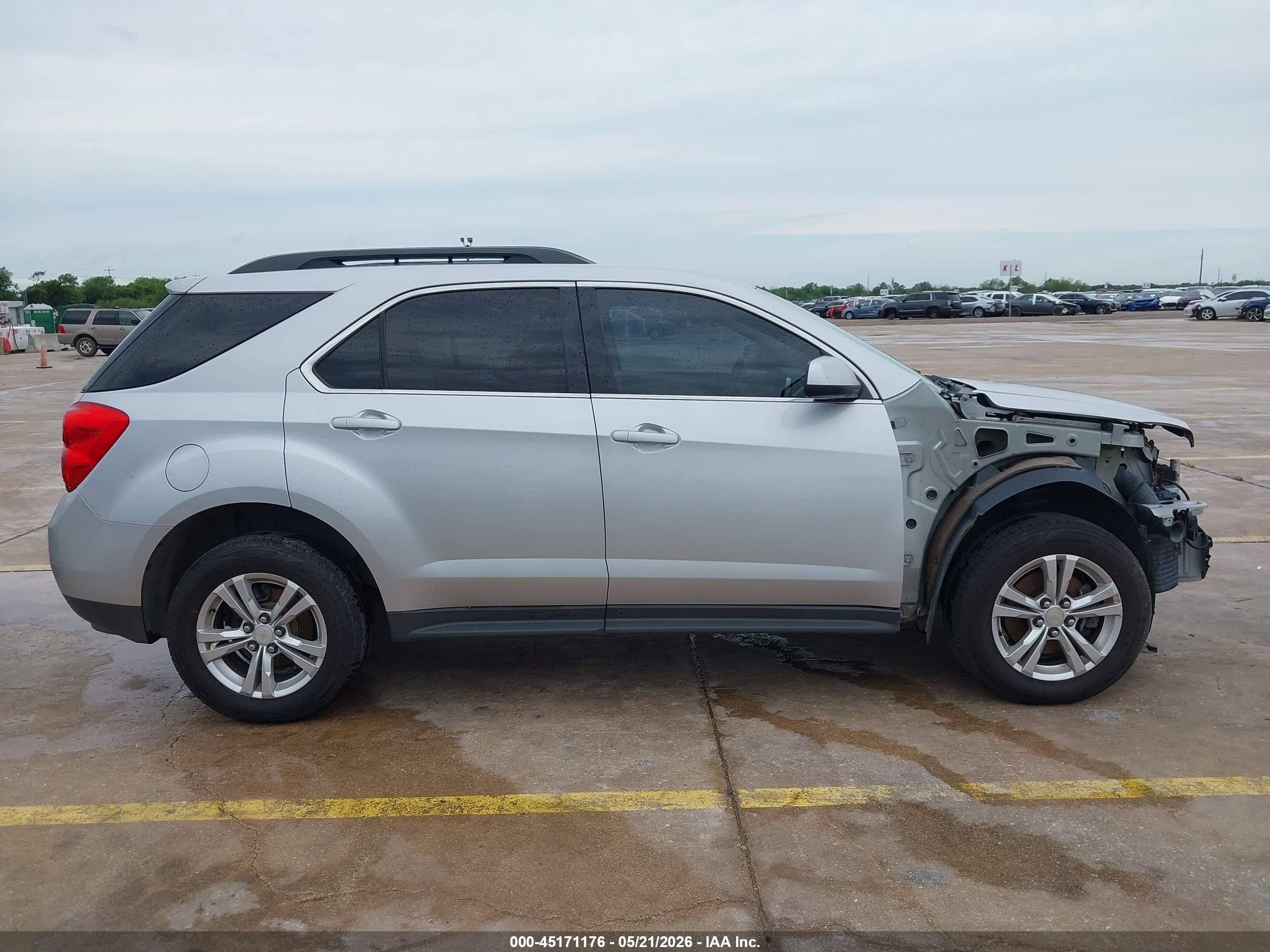 2013 Chevrolet Equinox 1lt Silver vin: 2GNFLEEK9D6101289