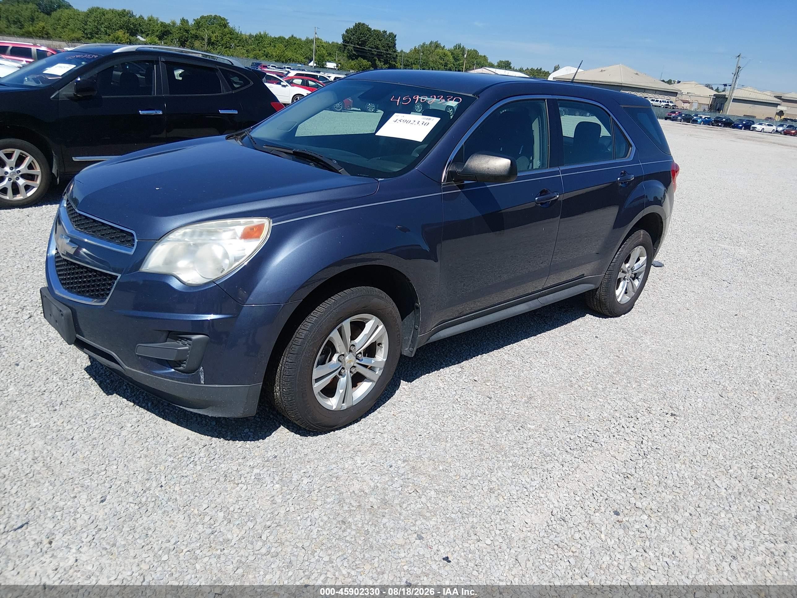 2014 Chevrolet Equinox Ls Blue vin: 2GNFLEEK9E6236015
