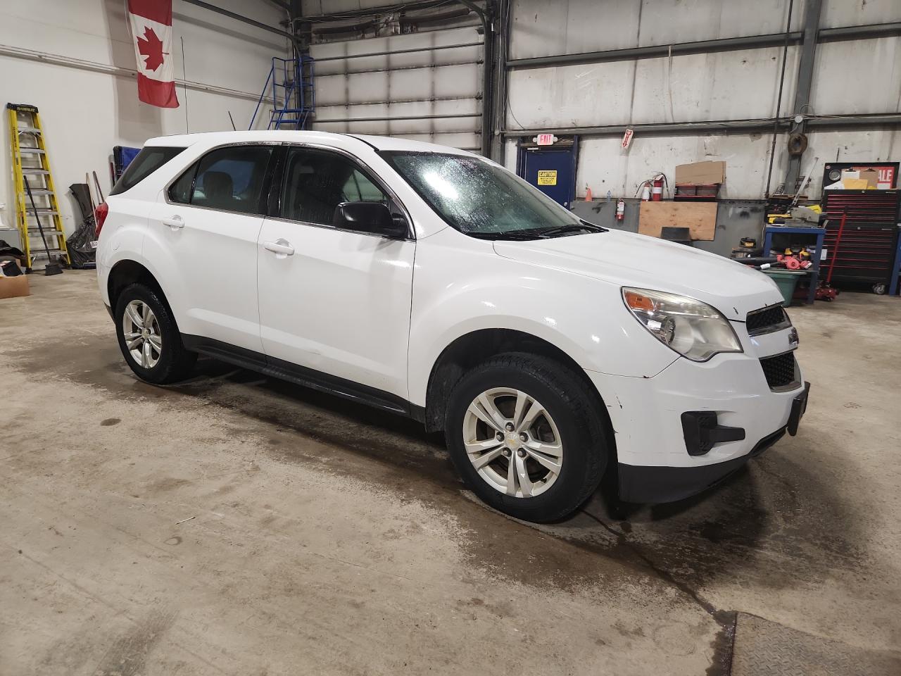 2014 Chevrolet Equinox Ls White vin: 2GNFLEEK9E6337085 Damage: Front Bumper/Cover, Scraped, 9 To 10 Inches