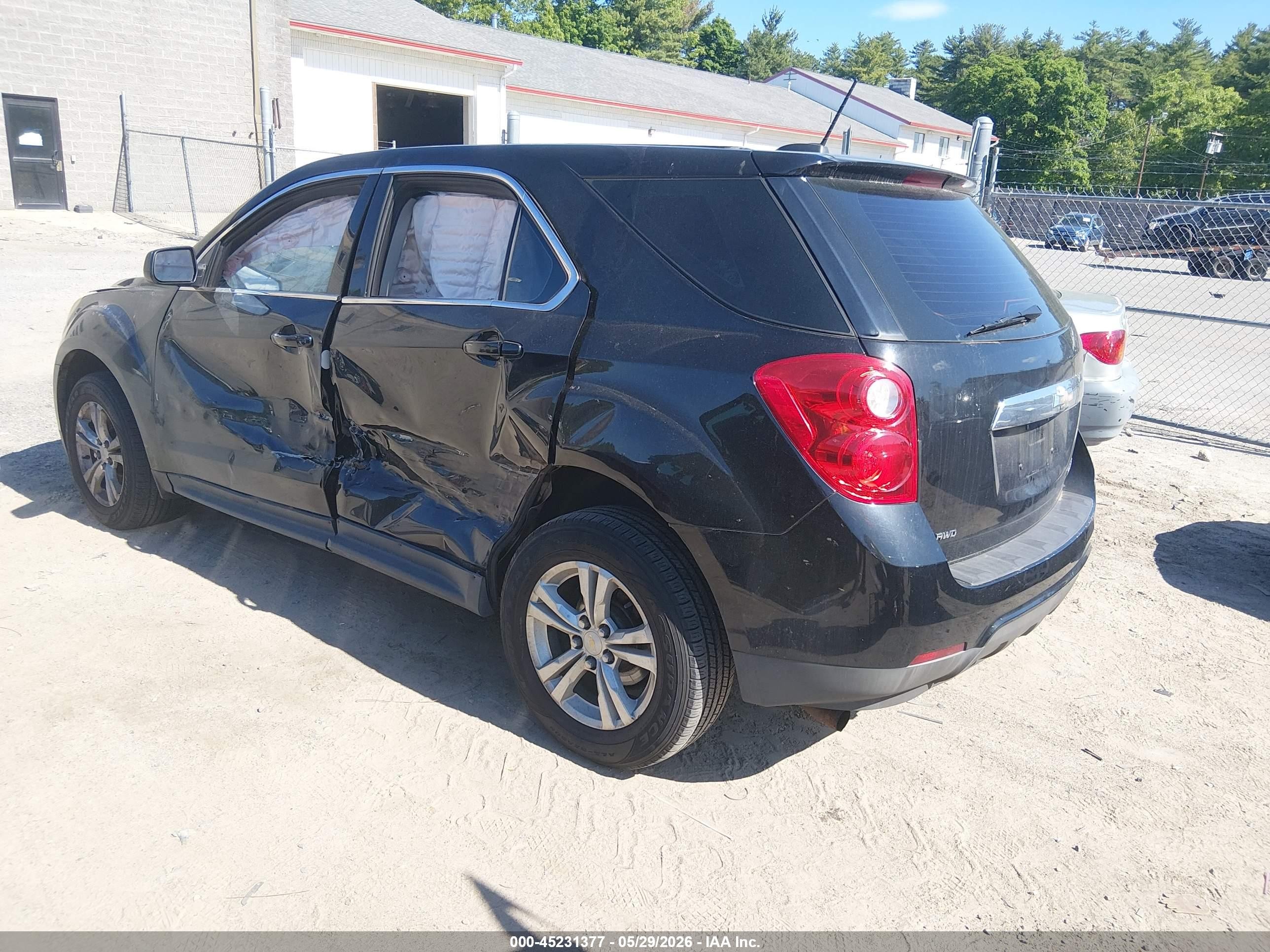 2015 Chevrolet Equinox Ls Black vin: 2GNFLEEK9F6323639