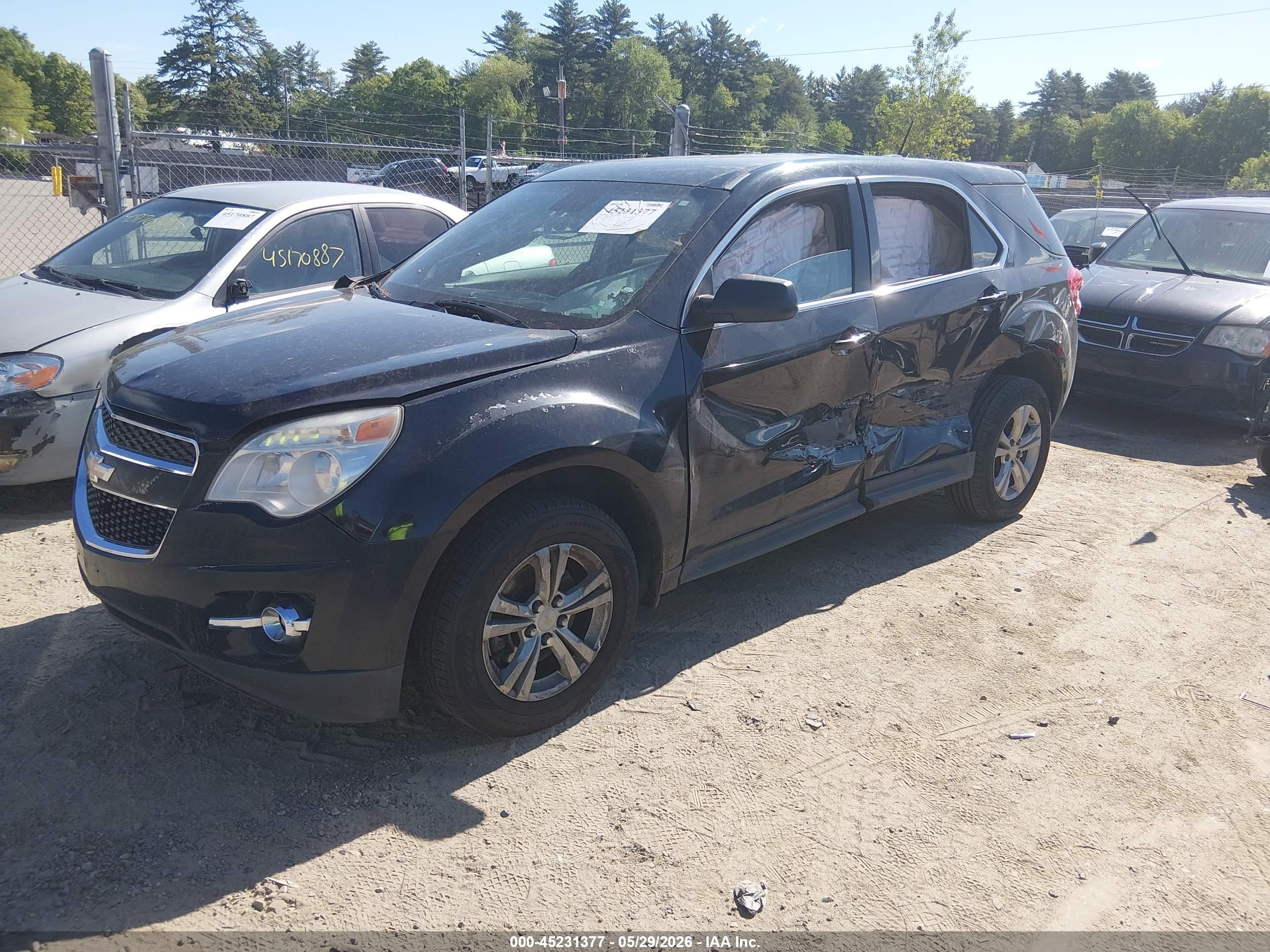 2015 Chevrolet Equinox Ls Black vin: 2GNFLEEK9F6323639