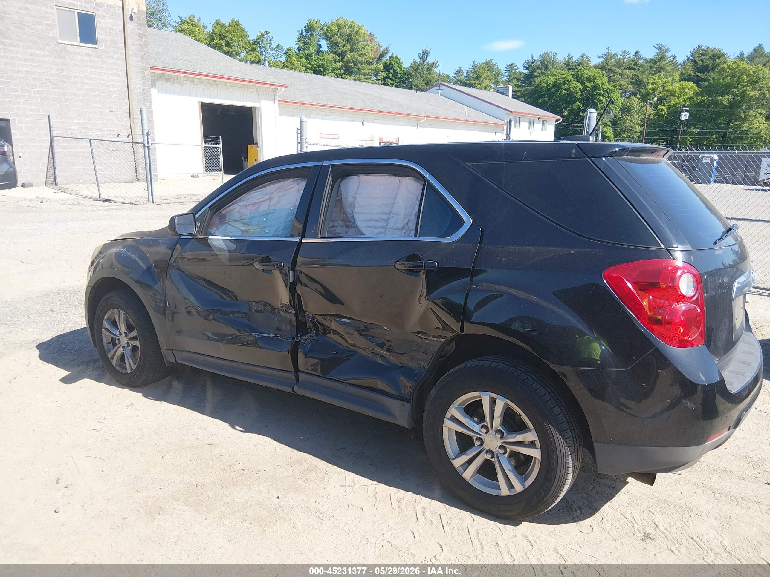 2015 Chevrolet Equinox Ls Black vin: 2GNFLEEK9F6323639