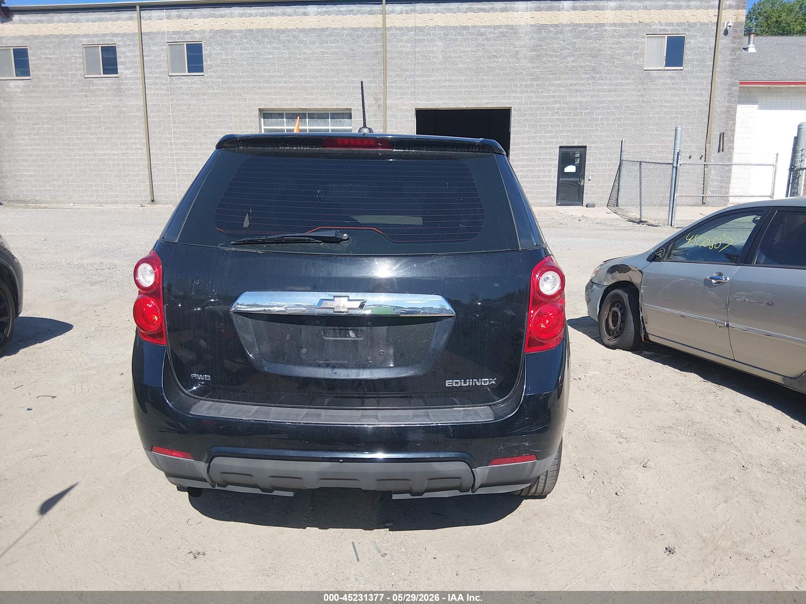 2015 Chevrolet Equinox Ls Black vin: 2GNFLEEK9F6323639