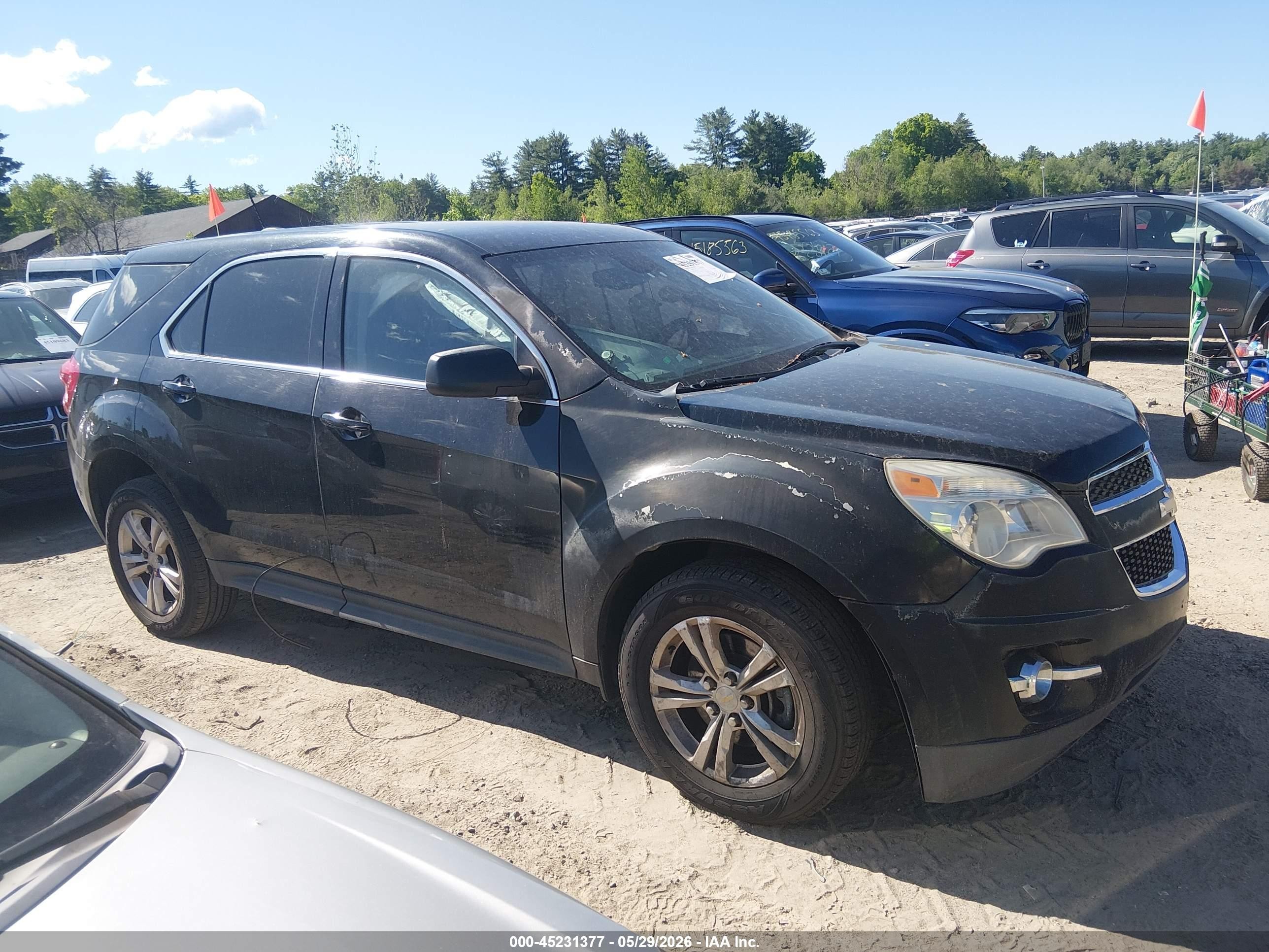 2015 Chevrolet Equinox Ls Black vin: 2GNFLEEK9F6323639