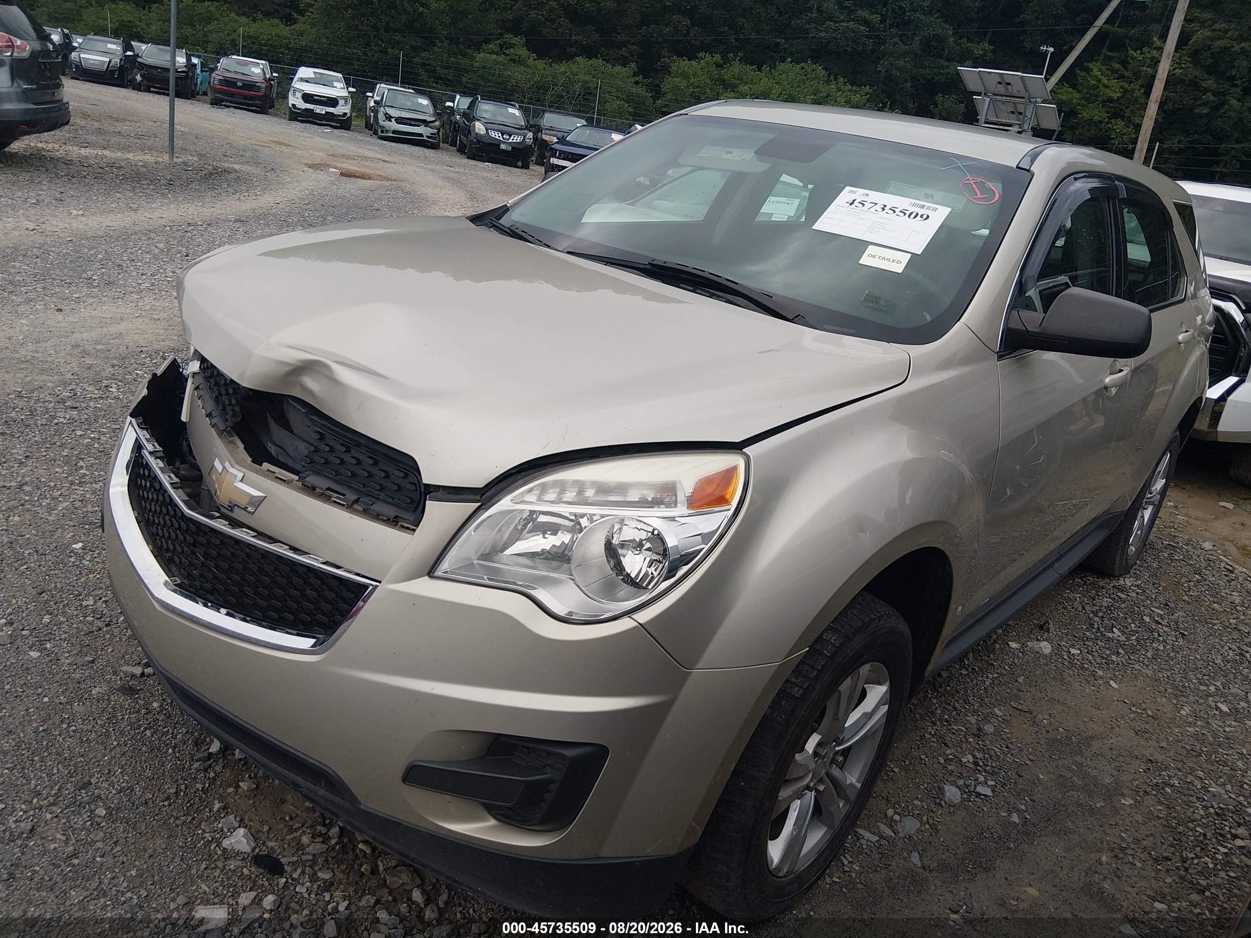 2015 Chevrolet Equinox Ls Gold vin: 2GNFLEEK9F6387566