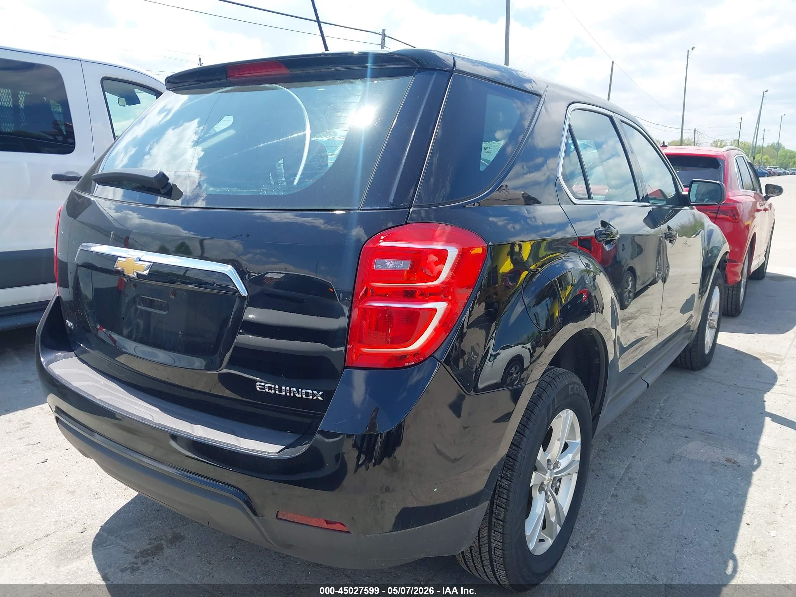 2016 Chevrolet Equinox Ls Черный vin: 2GNFLEEK9G6301108