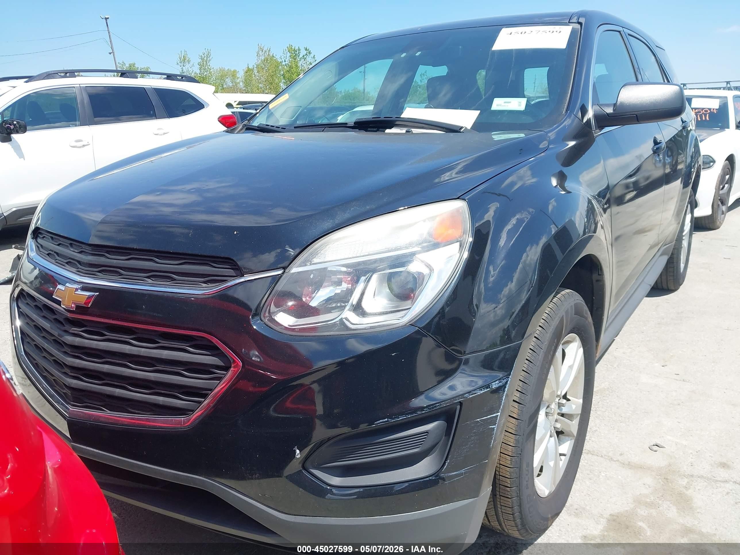 2016 Chevrolet Equinox Ls Черный vin: 2GNFLEEK9G6301108