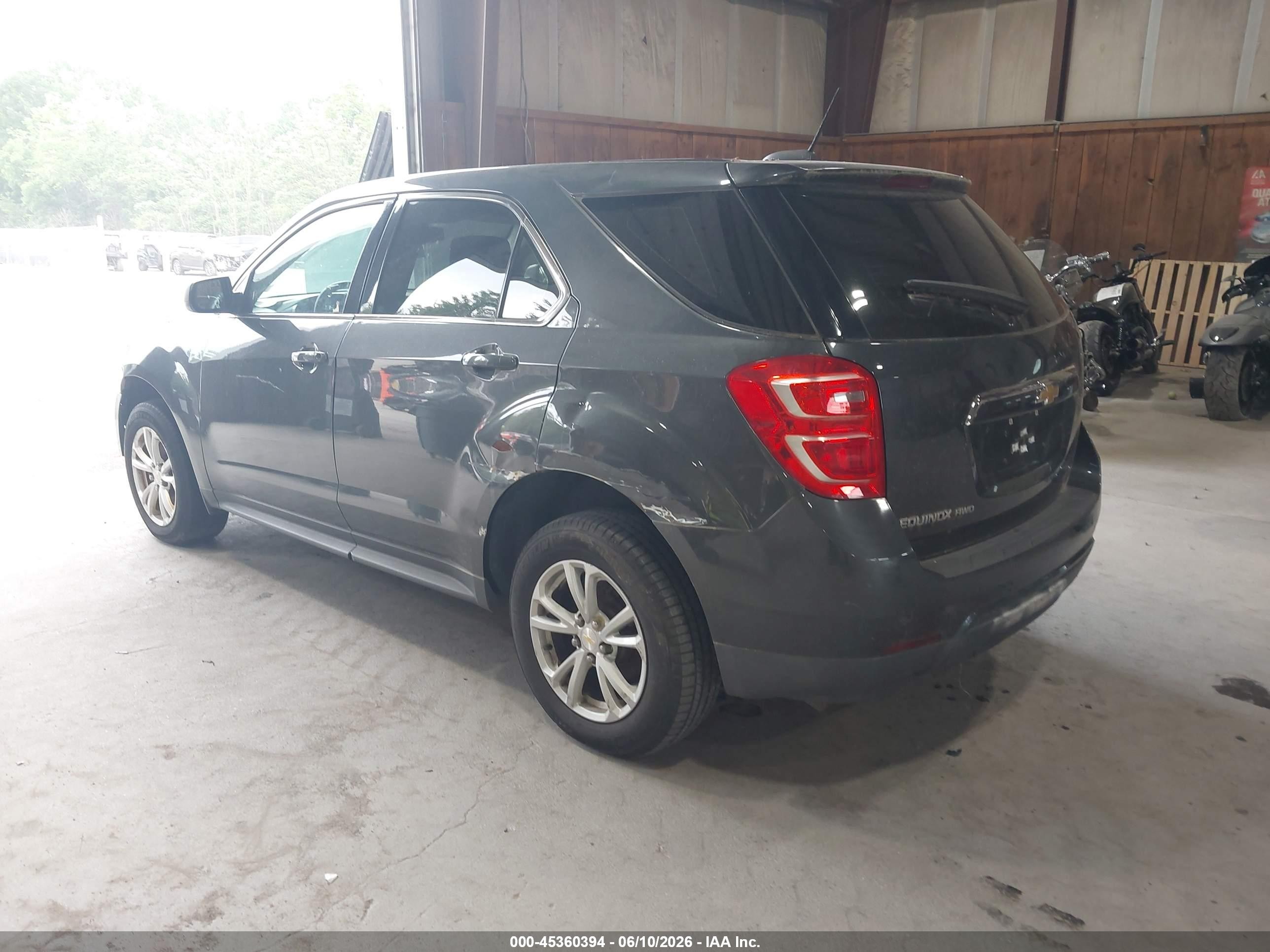 2017 Chevrolet Equinox Ls Gray vin: 2GNFLEEK9H6117465