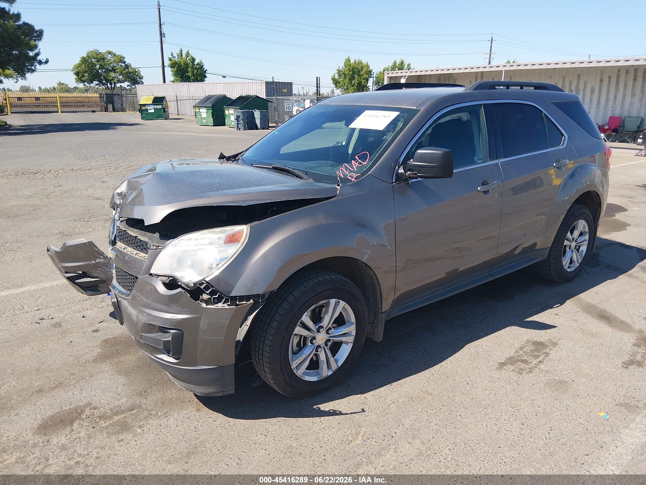 2012 Chevrolet Equinox Lt W/1lt Серый vin: 2GNFLEEKXC6127947