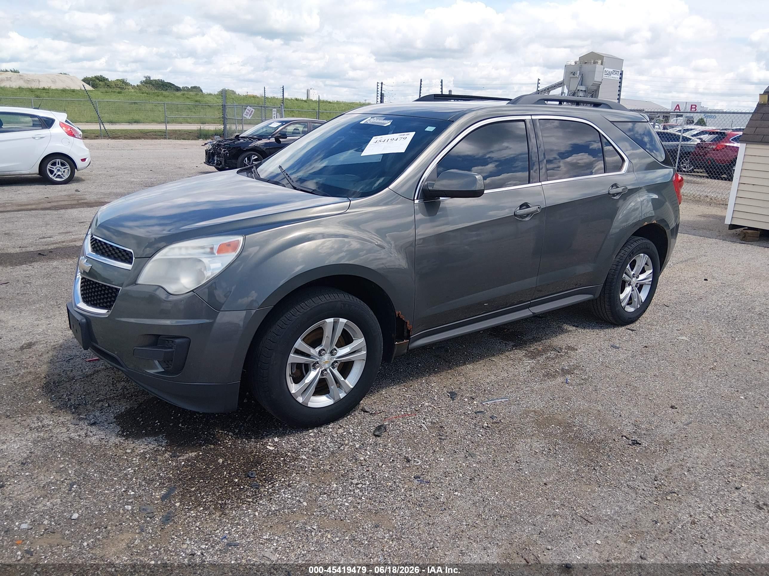 2013 Chevrolet Equinox Lt Gray vin: 2GNFLEEKXD6107067
