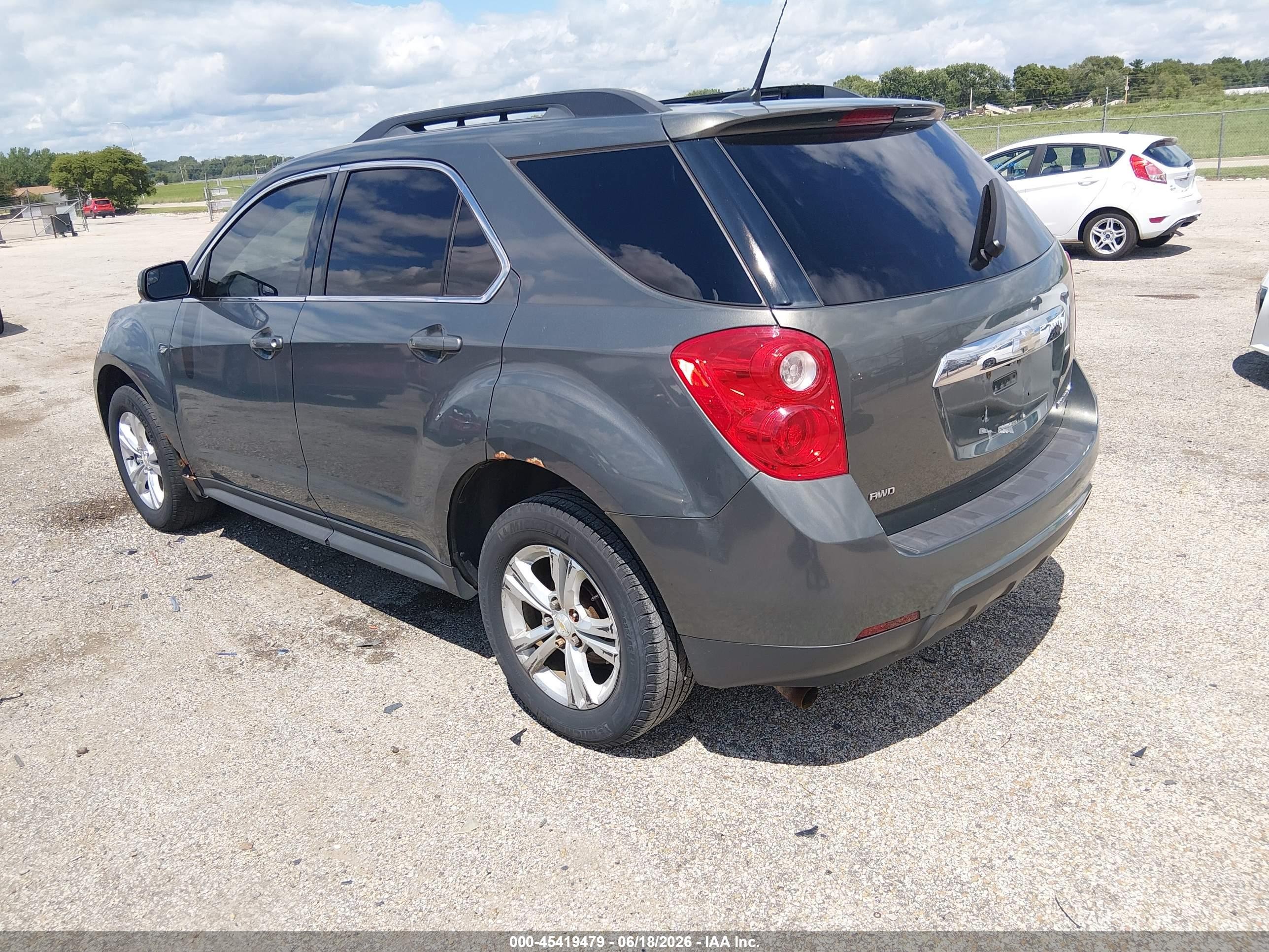 2013 Chevrolet Equinox Lt Gray vin: 2GNFLEEKXD6107067