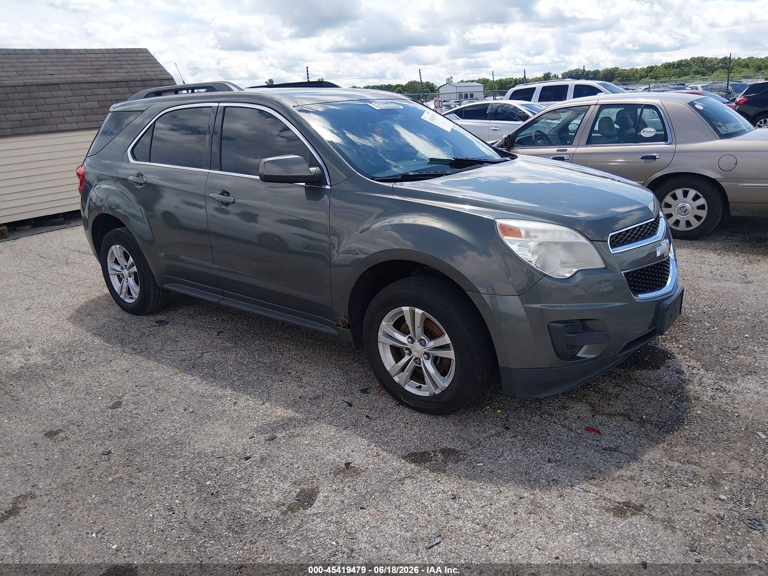 2013 Chevrolet Equinox Lt Gray vin: 2GNFLEEKXD6107067
