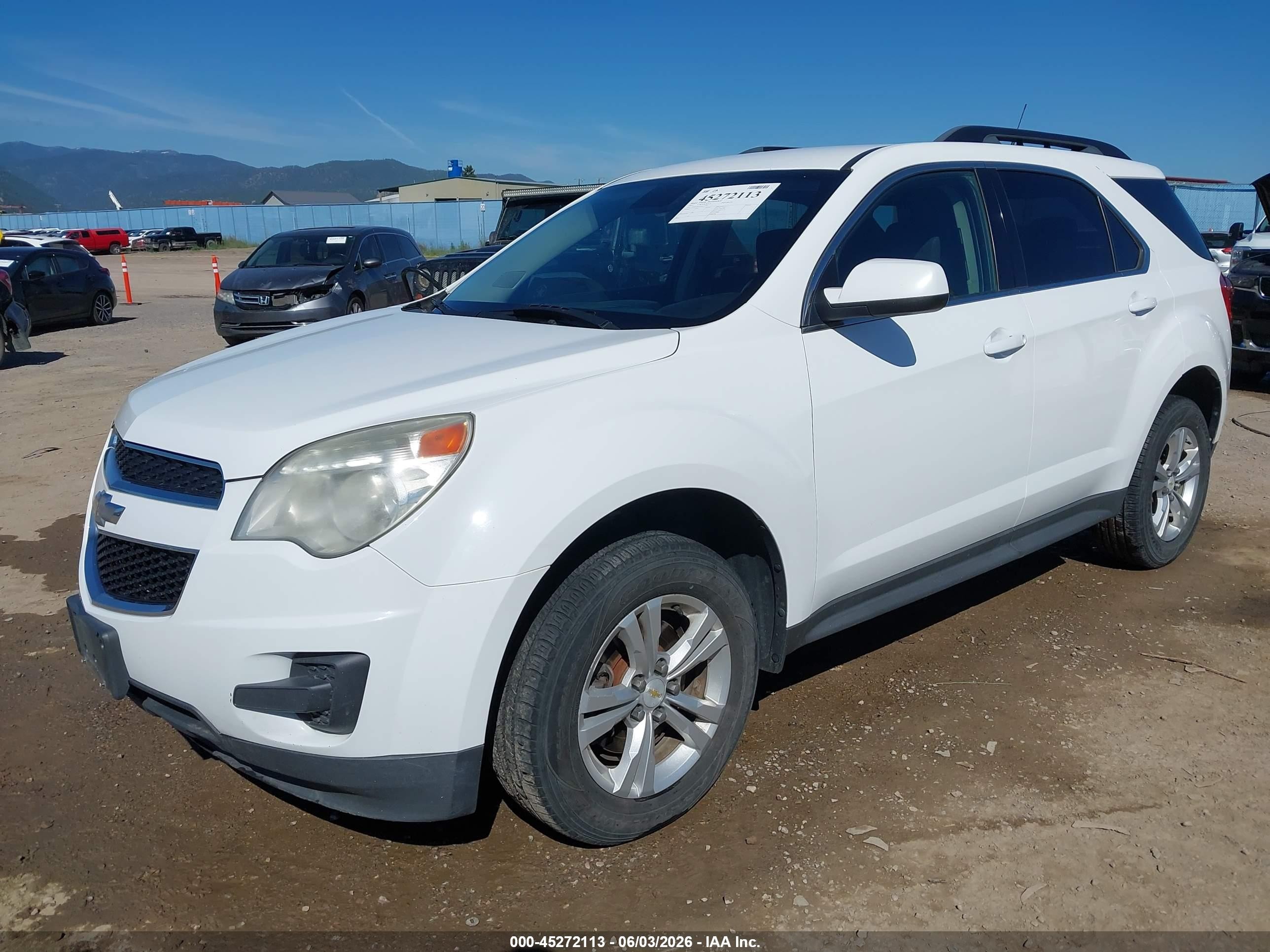 2013 Chevrolet Equinox 1lt White vin: 2GNFLEEKXD6113984