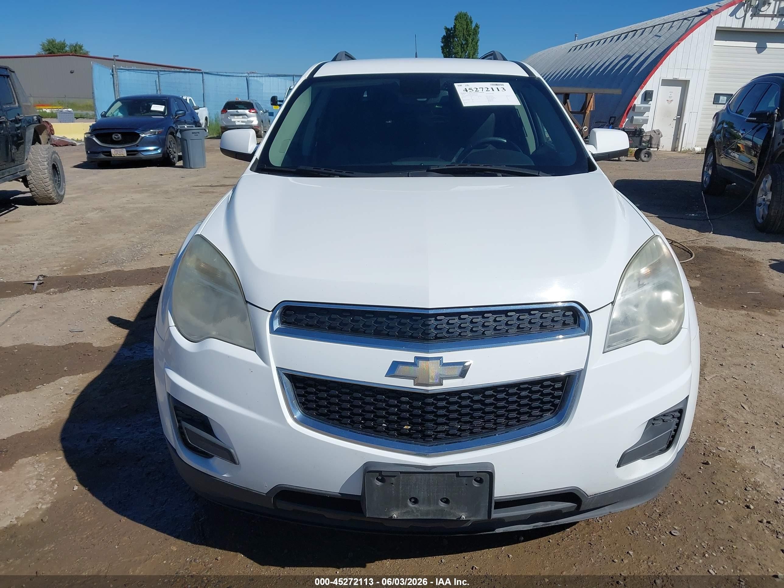 2013 Chevrolet Equinox 1lt White vin: 2GNFLEEKXD6113984