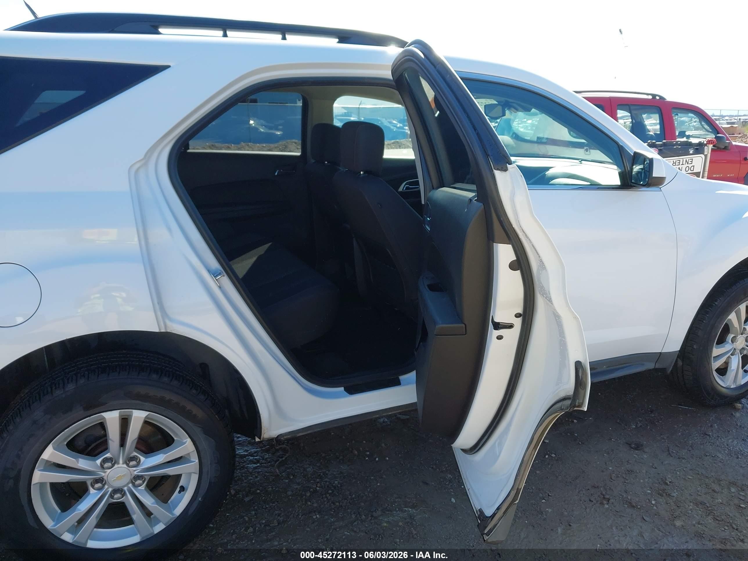 2013 Chevrolet Equinox 1lt White vin: 2GNFLEEKXD6113984