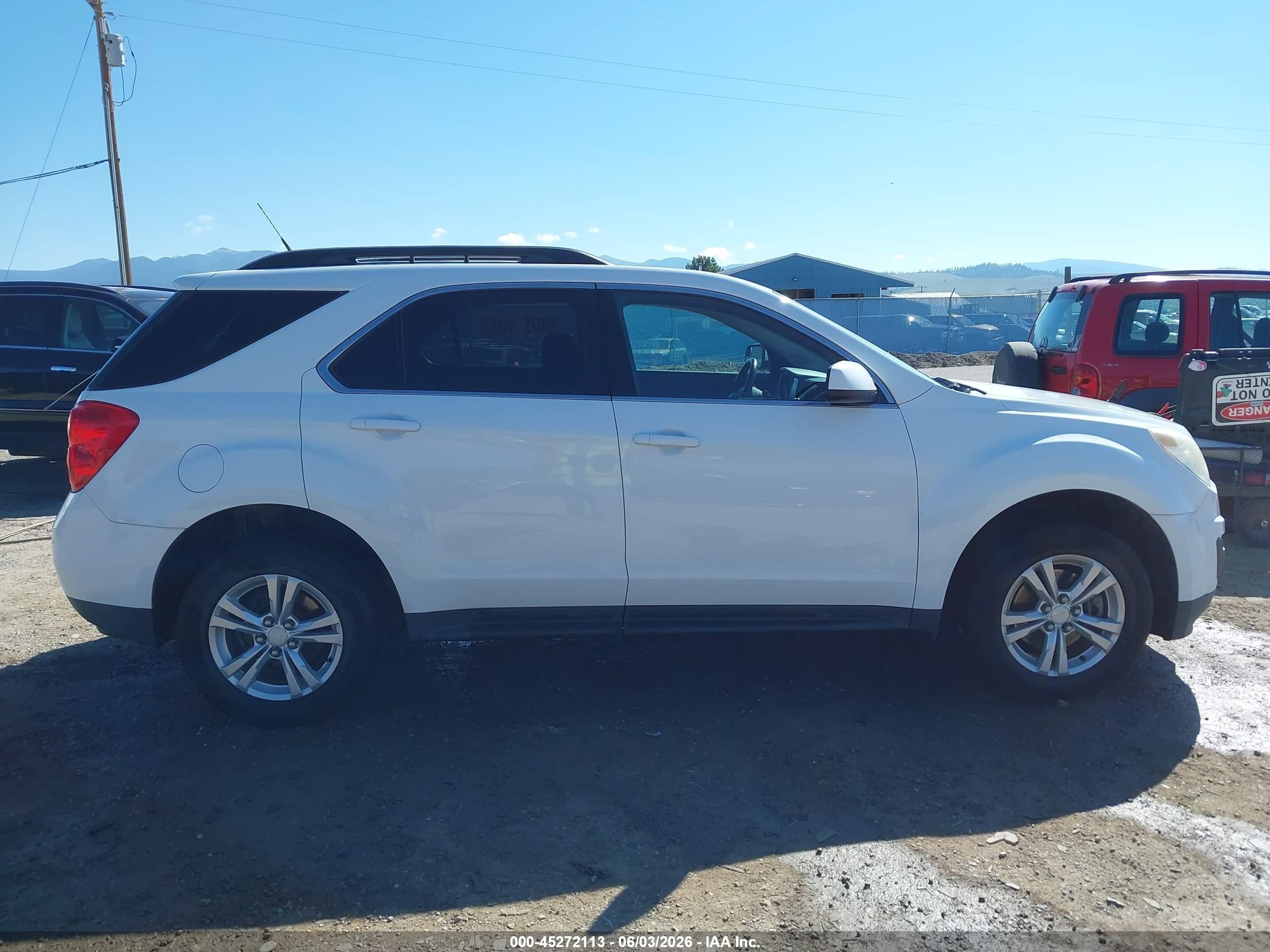 2013 Chevrolet Equinox 1lt White vin: 2GNFLEEKXD6113984
